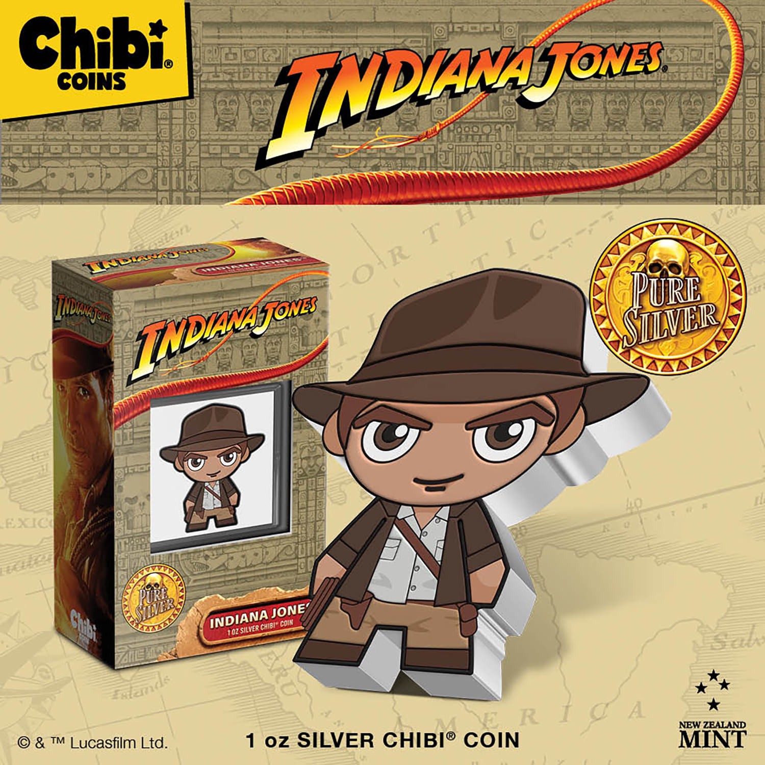 Indiana Jones 1oz Silver Coin