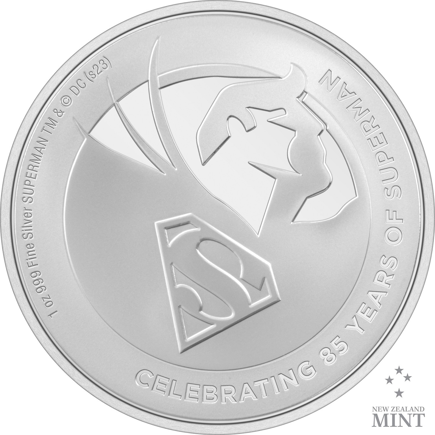 Superman 85th Anniversary 1oz Silver Coin- Prototype Shown
