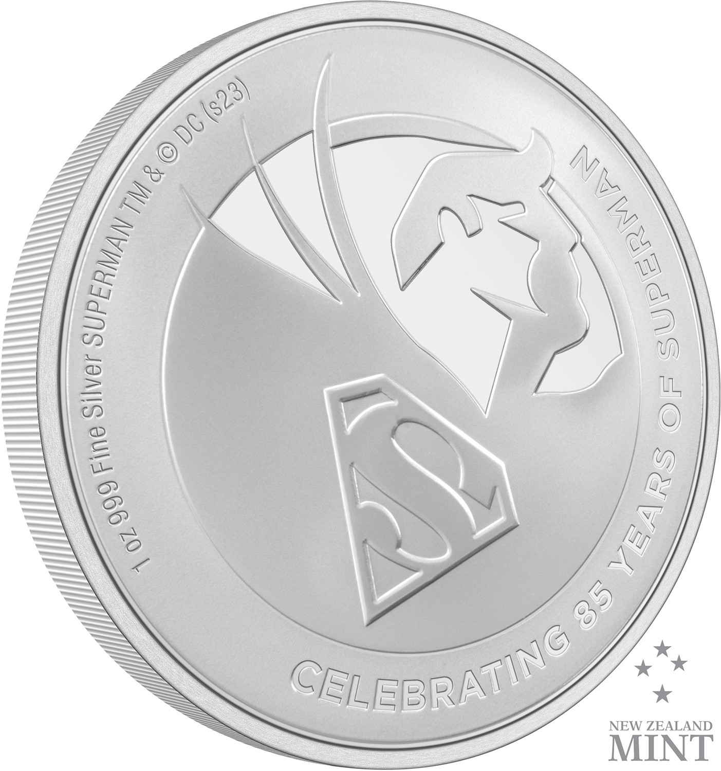 Superman 85th Anniversary 1oz Silver Coin- Prototype Shown