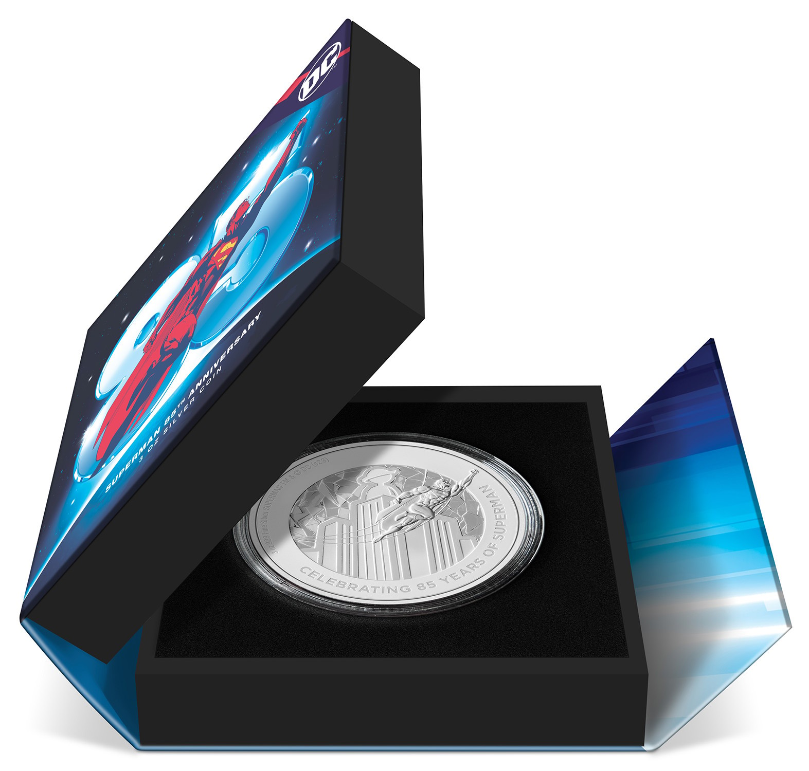 Superman 85th Anniversary 3oz Silver Coin (Prototype Shown) View 7