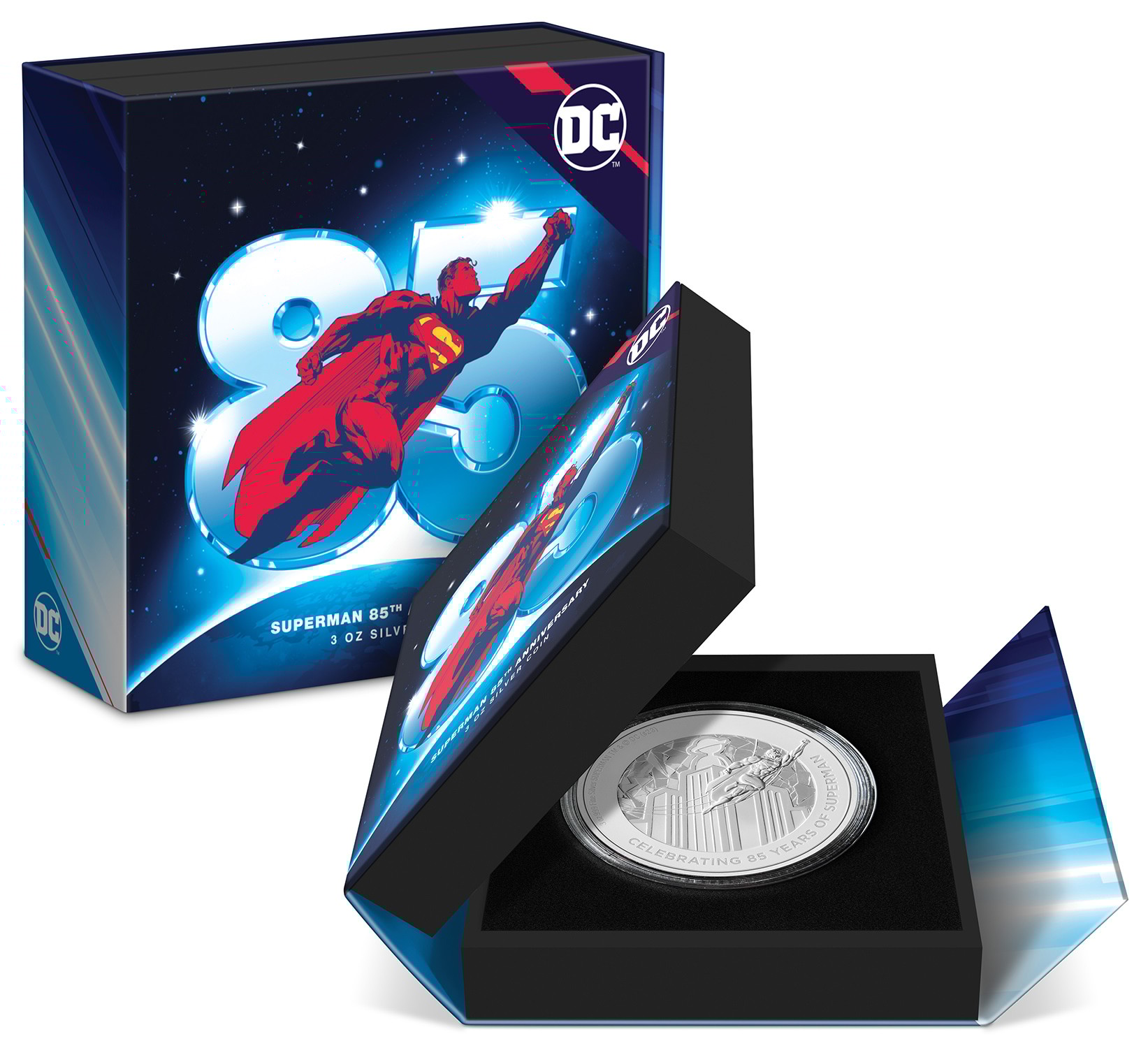 Superman 85th Anniversary 3oz Silver Coin (Prototype Shown) View 8