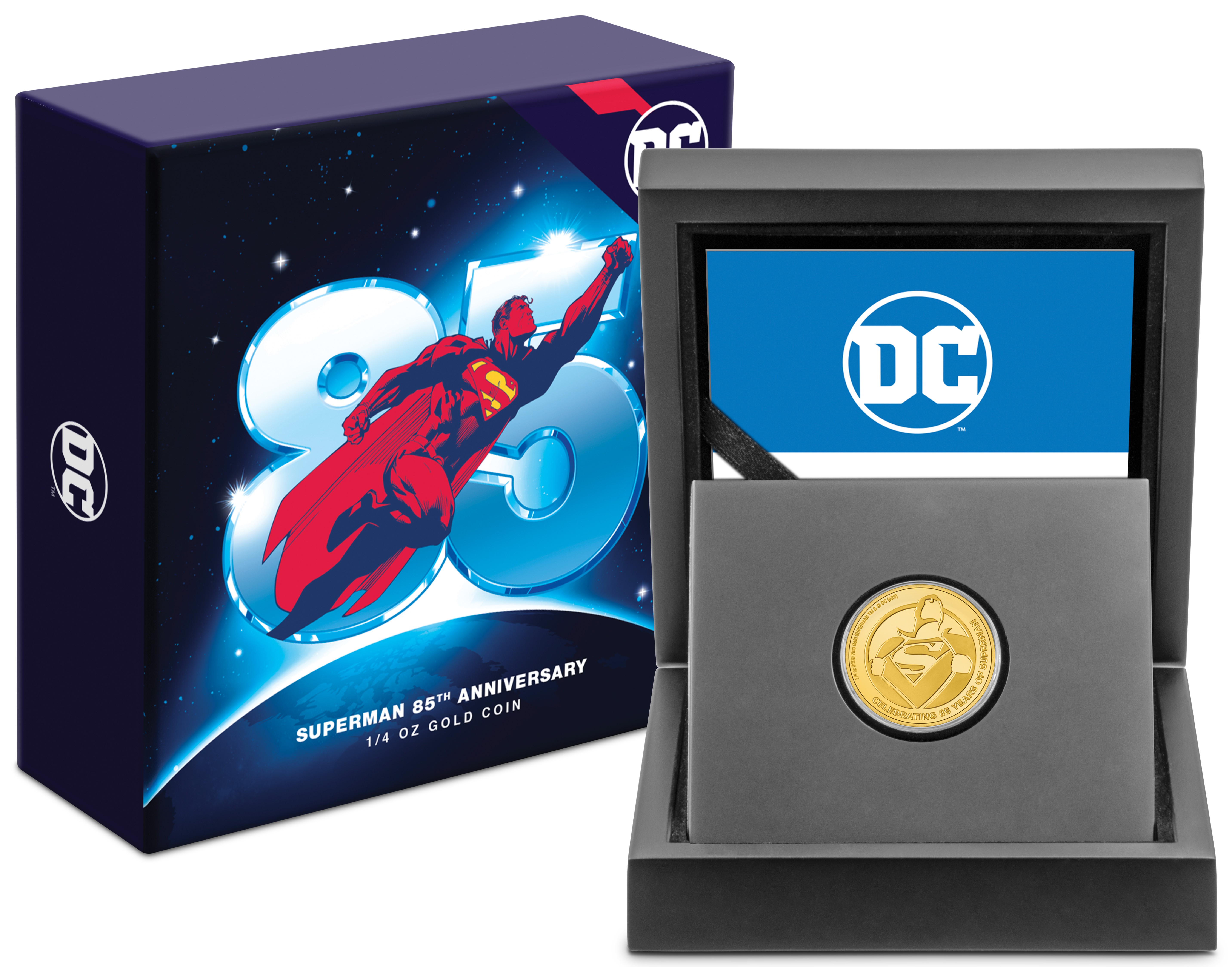 Superman 85th Anniversary ¼oz Gold Coin (Prototype Shown) View 8
