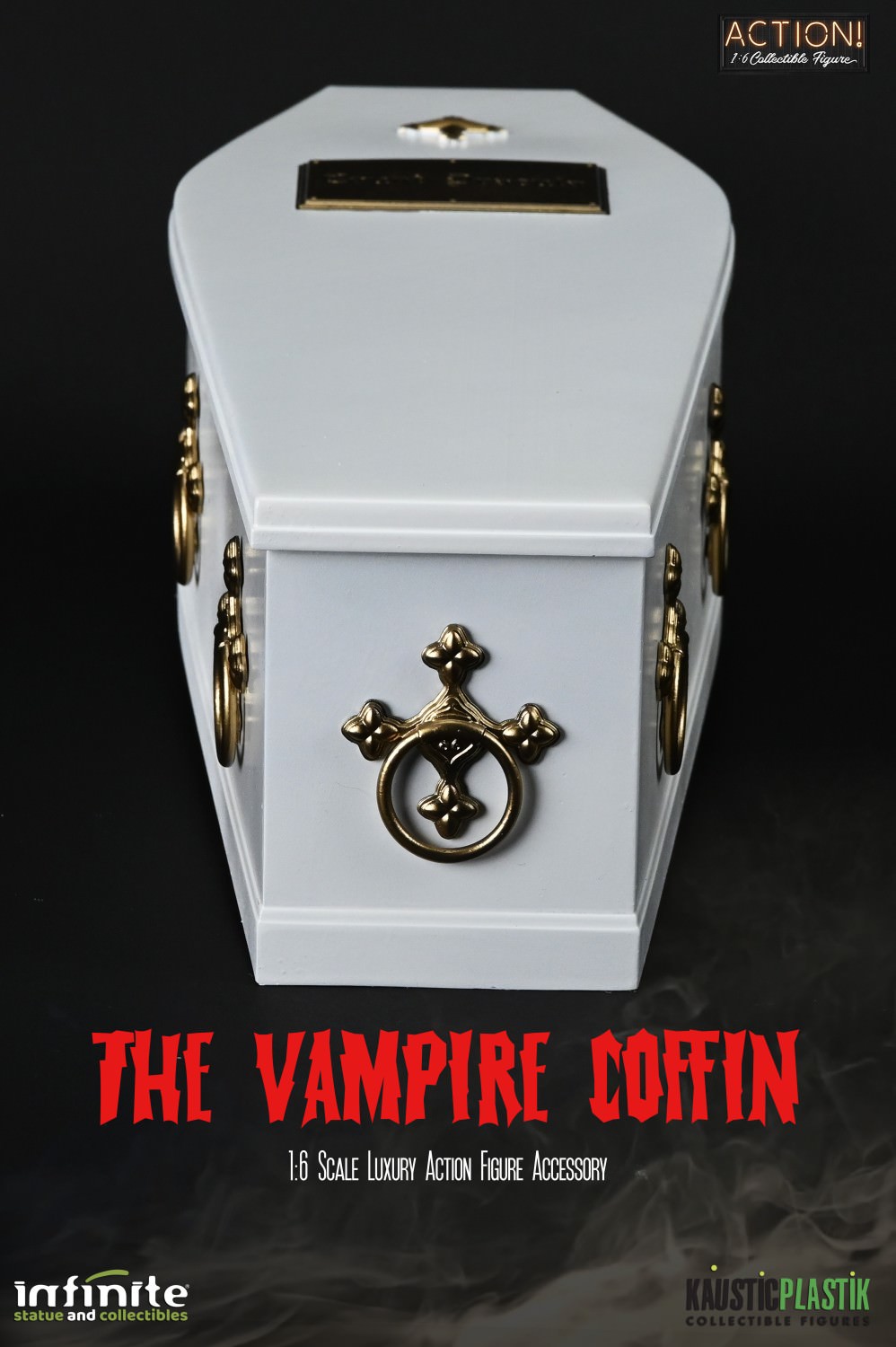 White Dracula Coffin- Prototype Shown