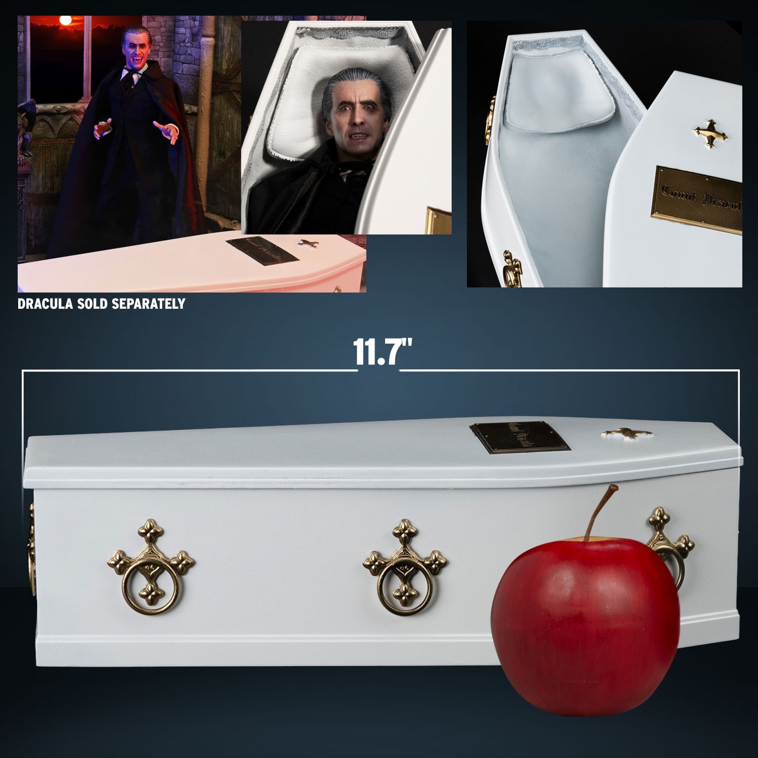 White Dracula Coffin- Prototype Shown