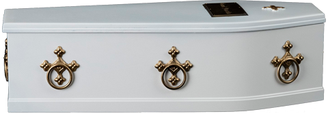 White Dracula Coffin