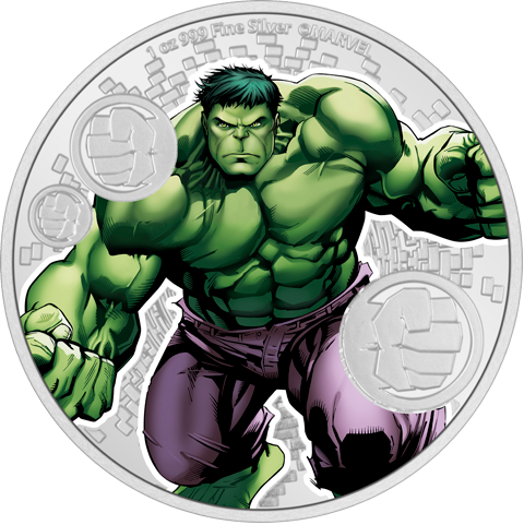 The Incredible Hulk 1oz Silver Coin