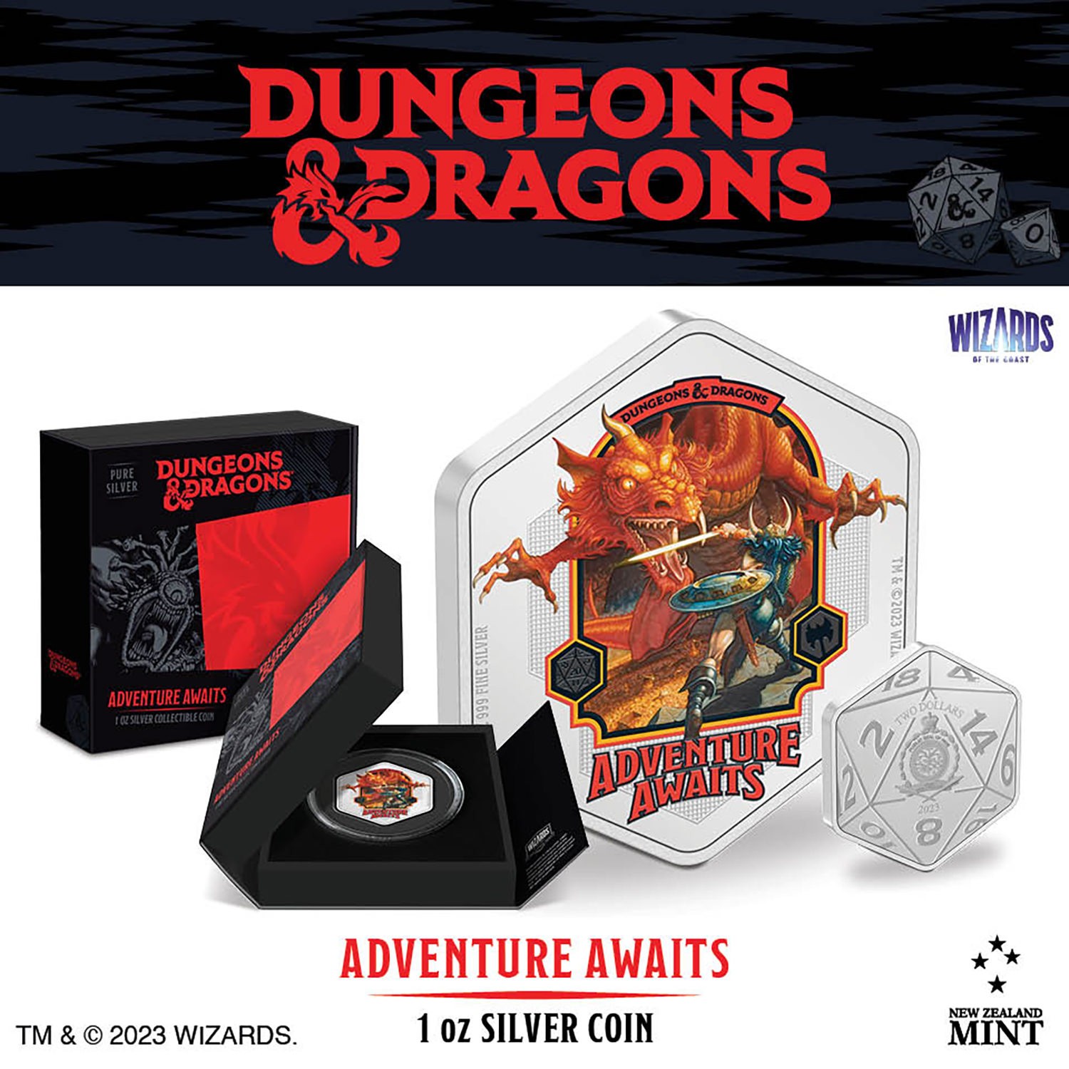 Dungeons & Dragons 1oz Silver Coin