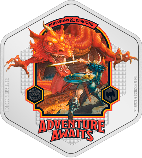 Dungeons & Dragons 1oz Silver Coin