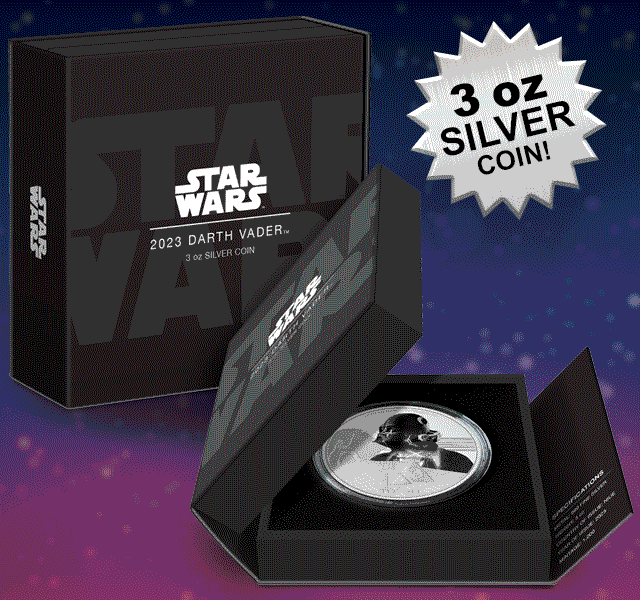 Darth Vader 3oz Silver Coin- Prototype Shown
