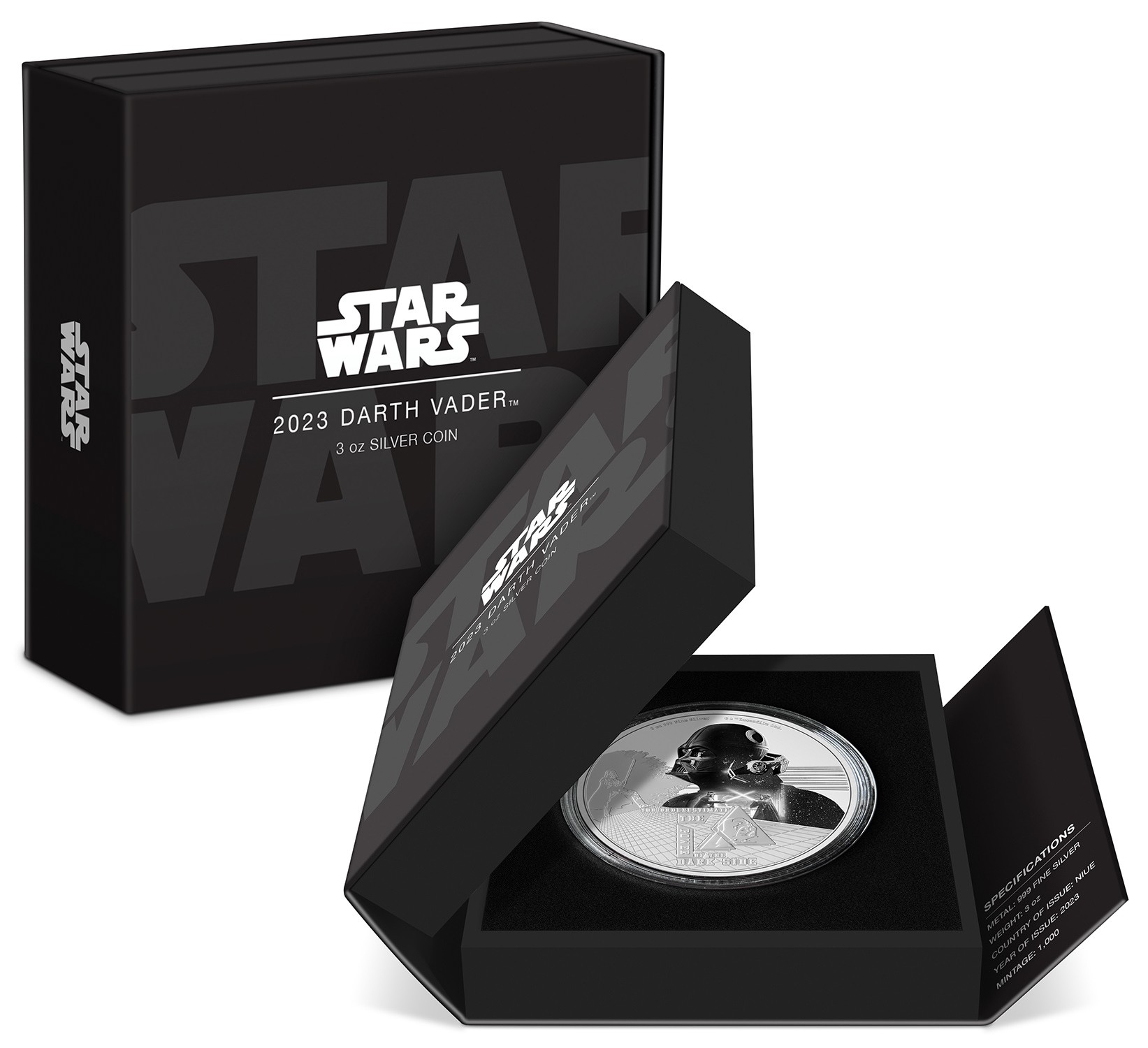 Darth Vader 3oz Silver Coin