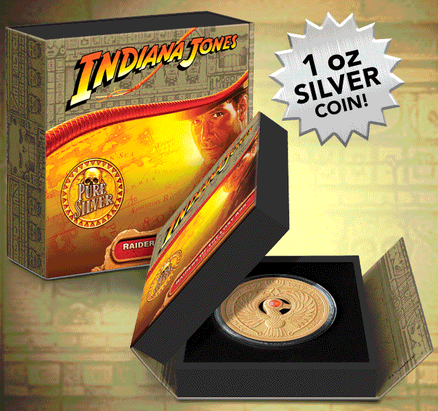Indiana Jones Indiana Jones Raiders of the Lost Ark Silver Collectible  (Prototype Shown) View 1