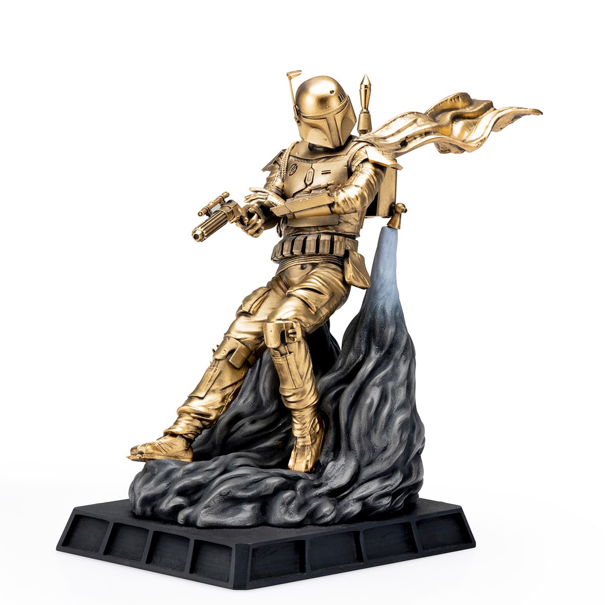 Boba Fett Battle Ready Figurine (Gilt Edition) (Prototype Shown) View 1