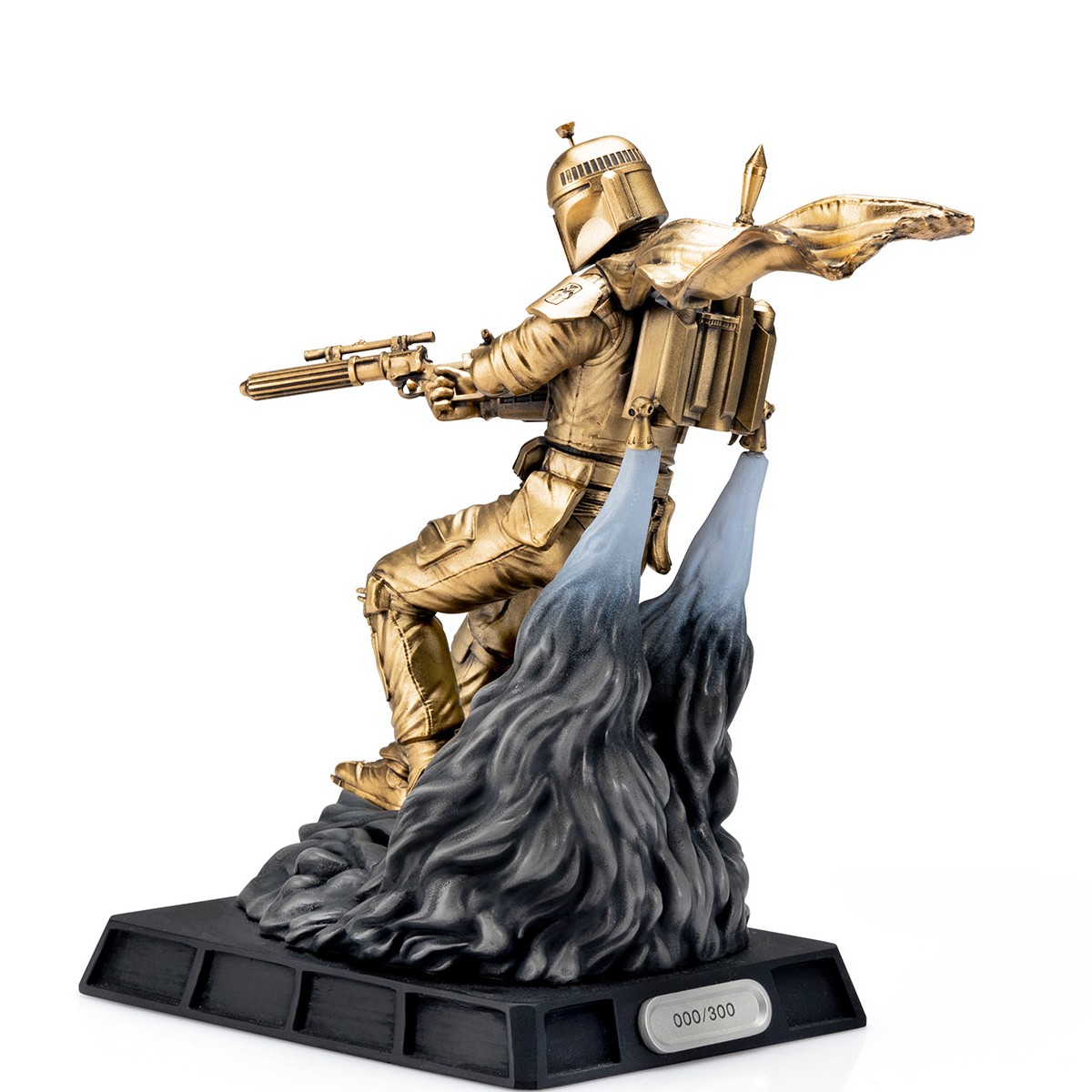 Boba Fett Battle Ready Figurine (Gilt Edition) (Prototype Shown) View 3