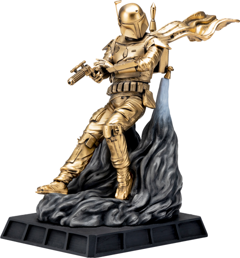 Boba Fett Battle Ready Figurine (Gilt Edition) (Prototype Shown) View 6