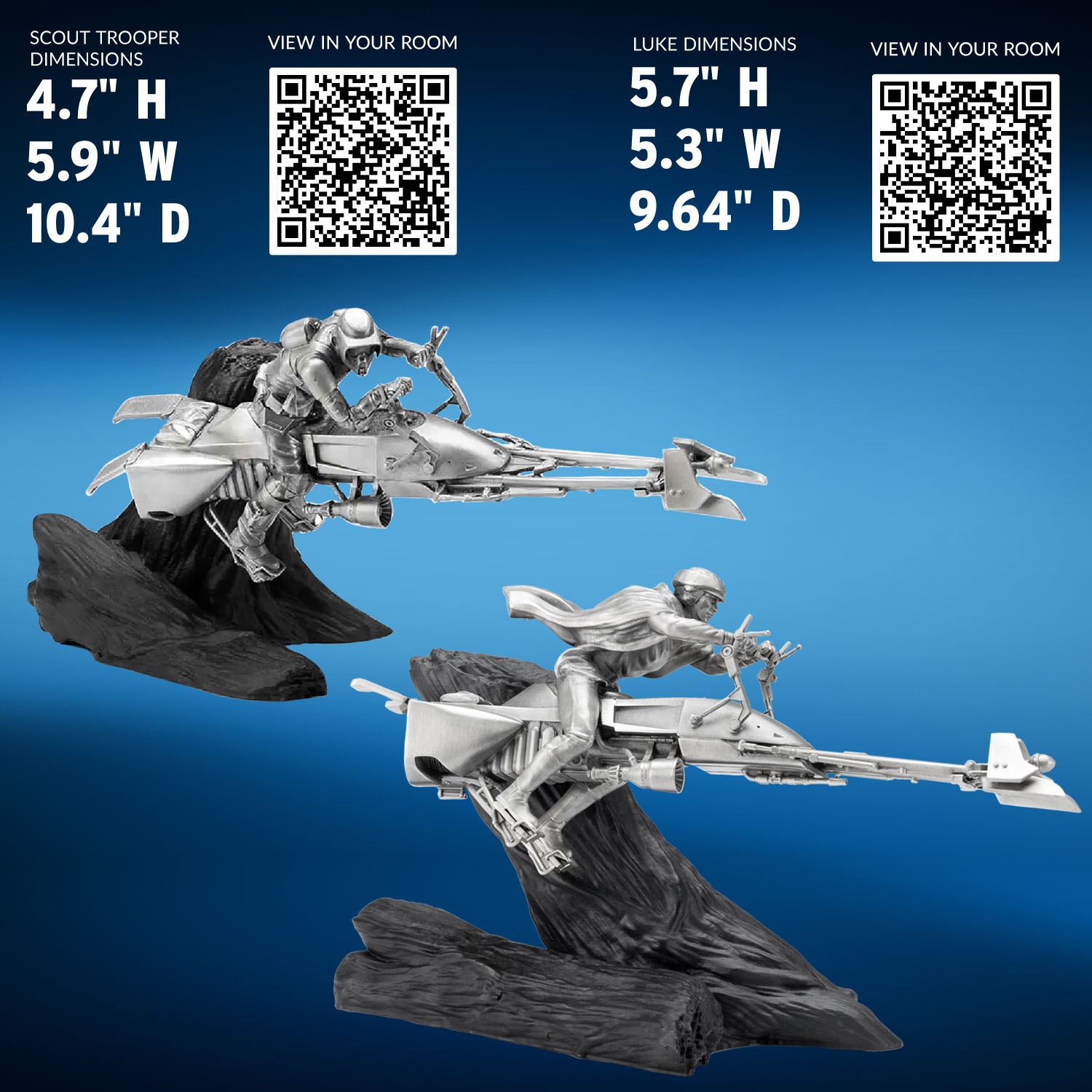 Speeder Bike Chase Diorama- Prototype Shown