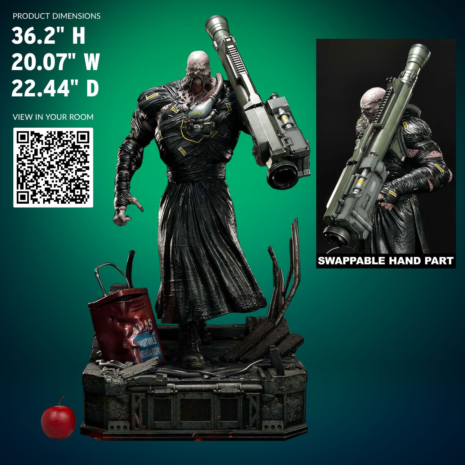 RESIDENT EVIL 3: Nemesis (deluxe version) 1/4 scale statue Nemesis-deluxe-version_resident-evil_scale_645eada1c770c
