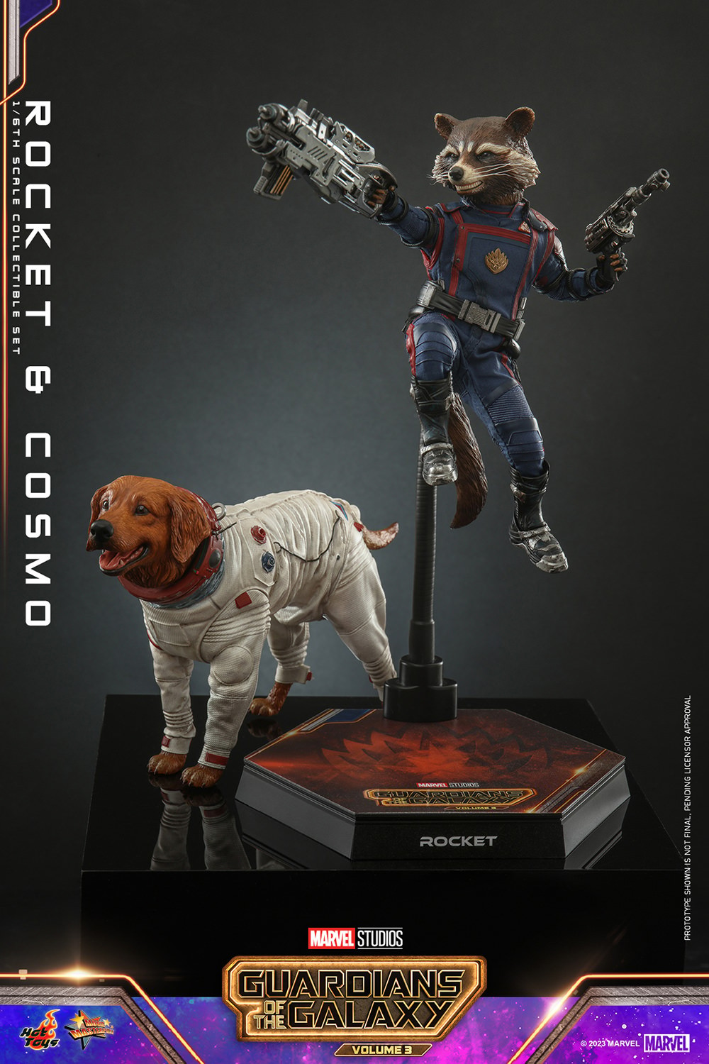 Rocket and Cosmo Sixth Scale Figure Set by Hot Toys