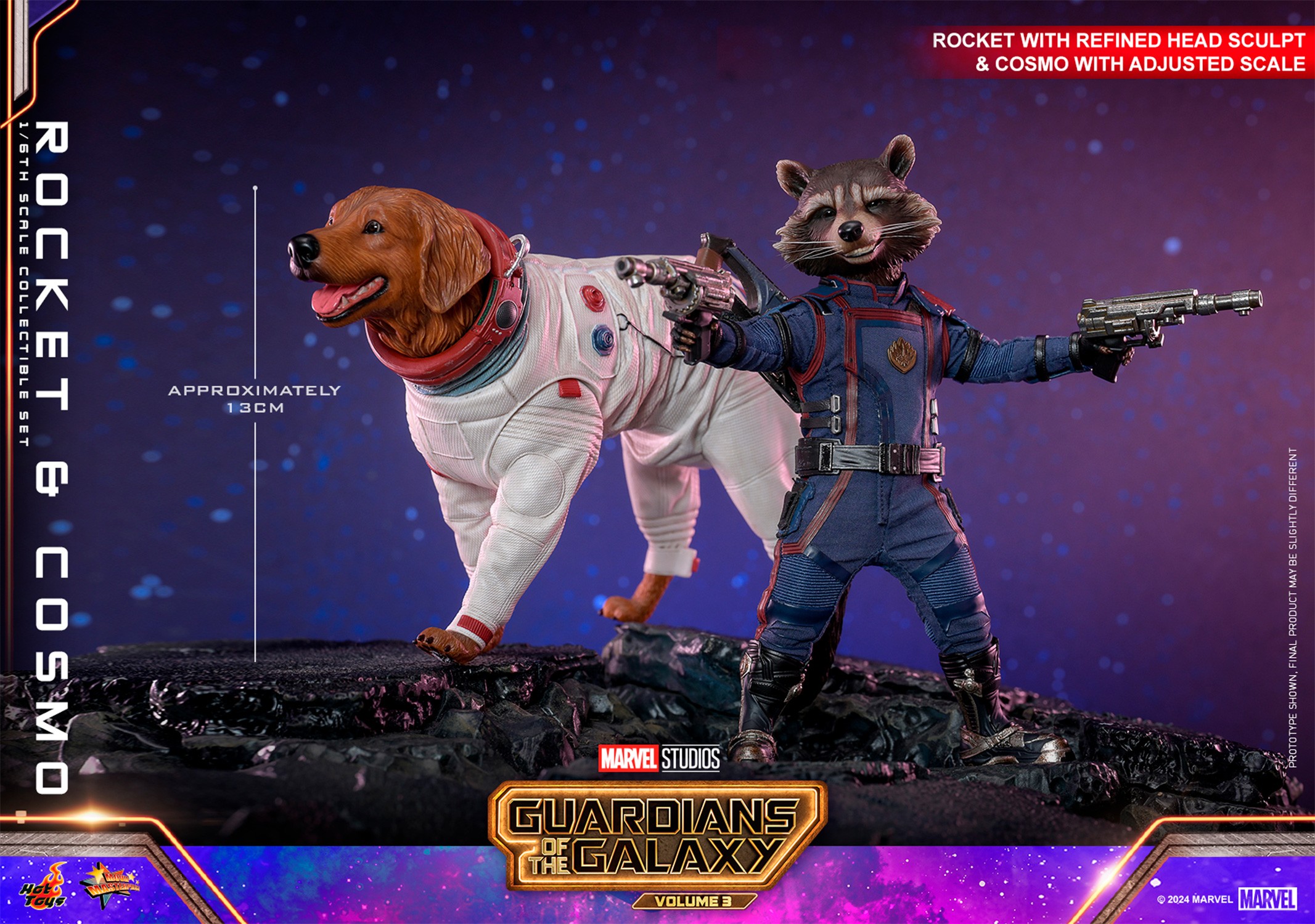 Rocket and Cosmo Sixth Scale Figure Set by Hot Toys Rocket and Cosmo Sixth Scale Figure Set by Hot Toys