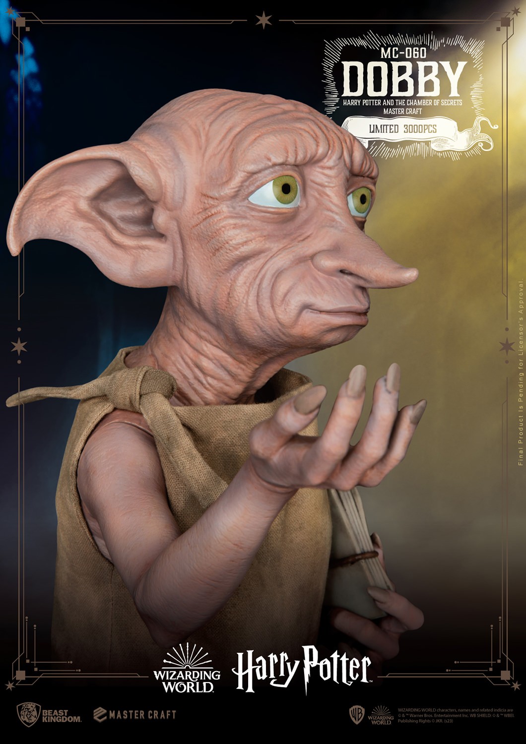 Dobby Plastic & Fabric Prop, 42in - Harry Potter