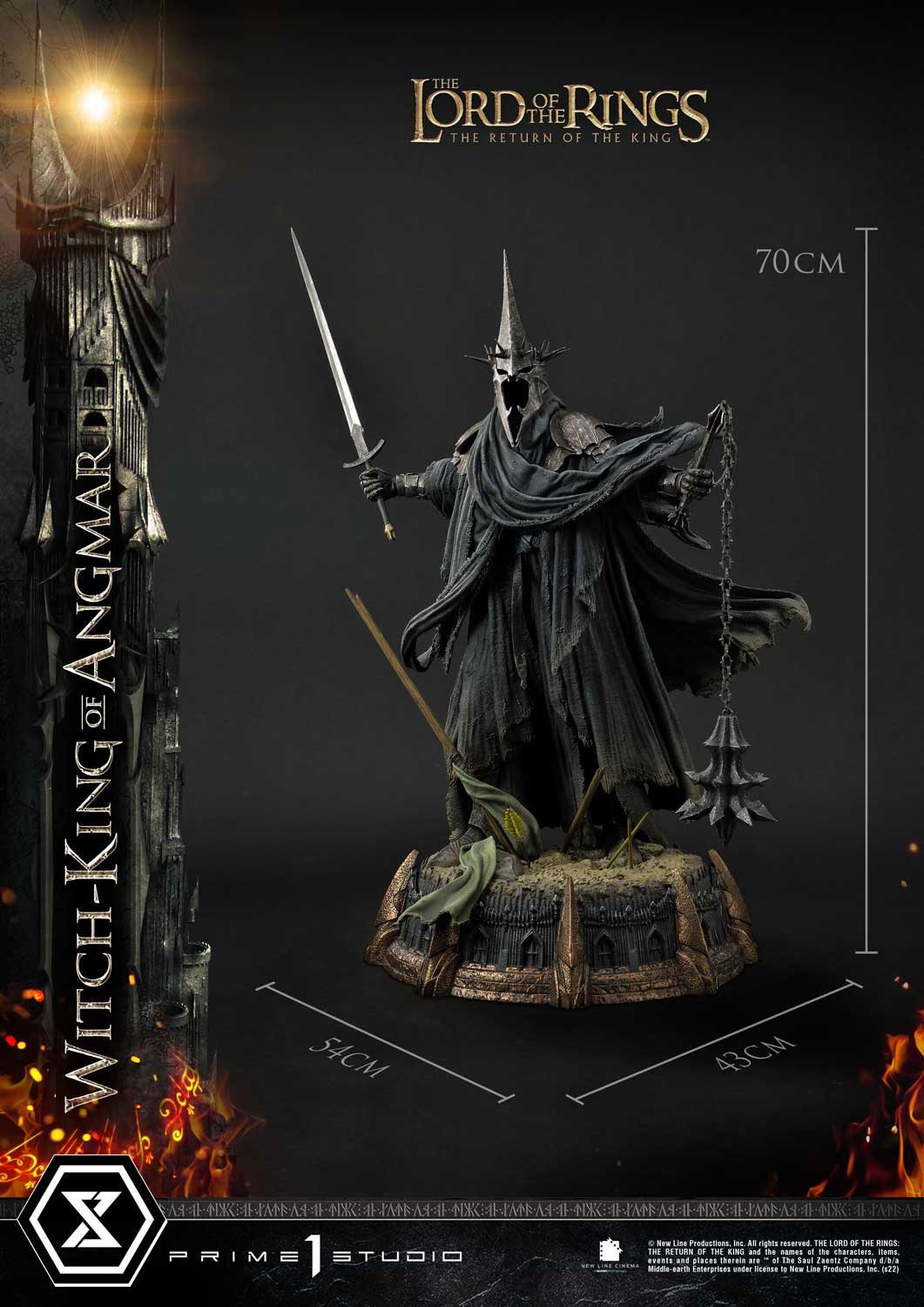 The Lord of the Rings Witch-King of Angmar Quarter Scale Statue  Collector Edition (Prototype Shown) View 10
