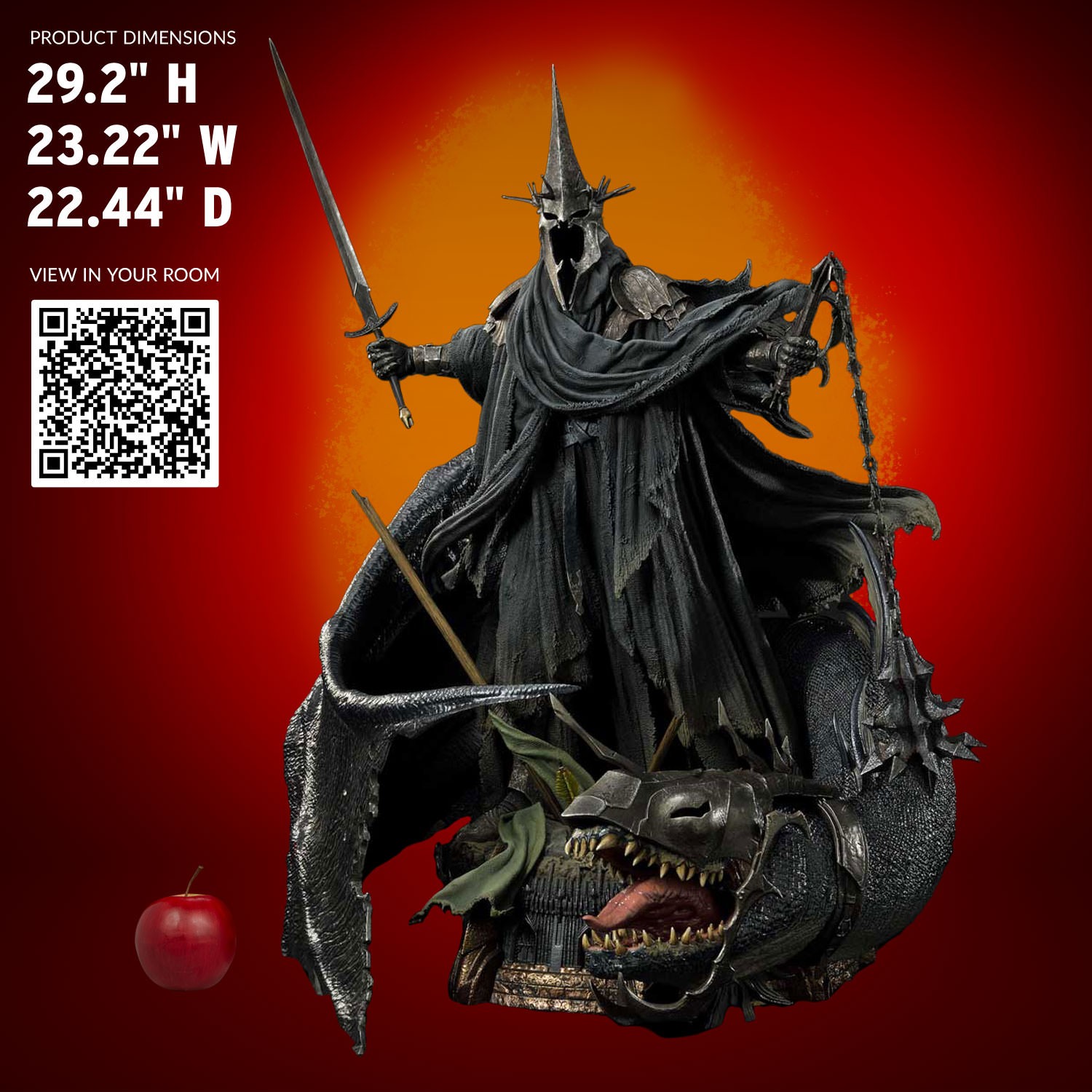 LOTR:WITCH-KING OF ANGMAR (ULTIMATE VERSION) 1/4 scale statue Witch-king-of-angmar-ultimate-version_the-lord-of-the-rings_scale_645eb89ad73fd