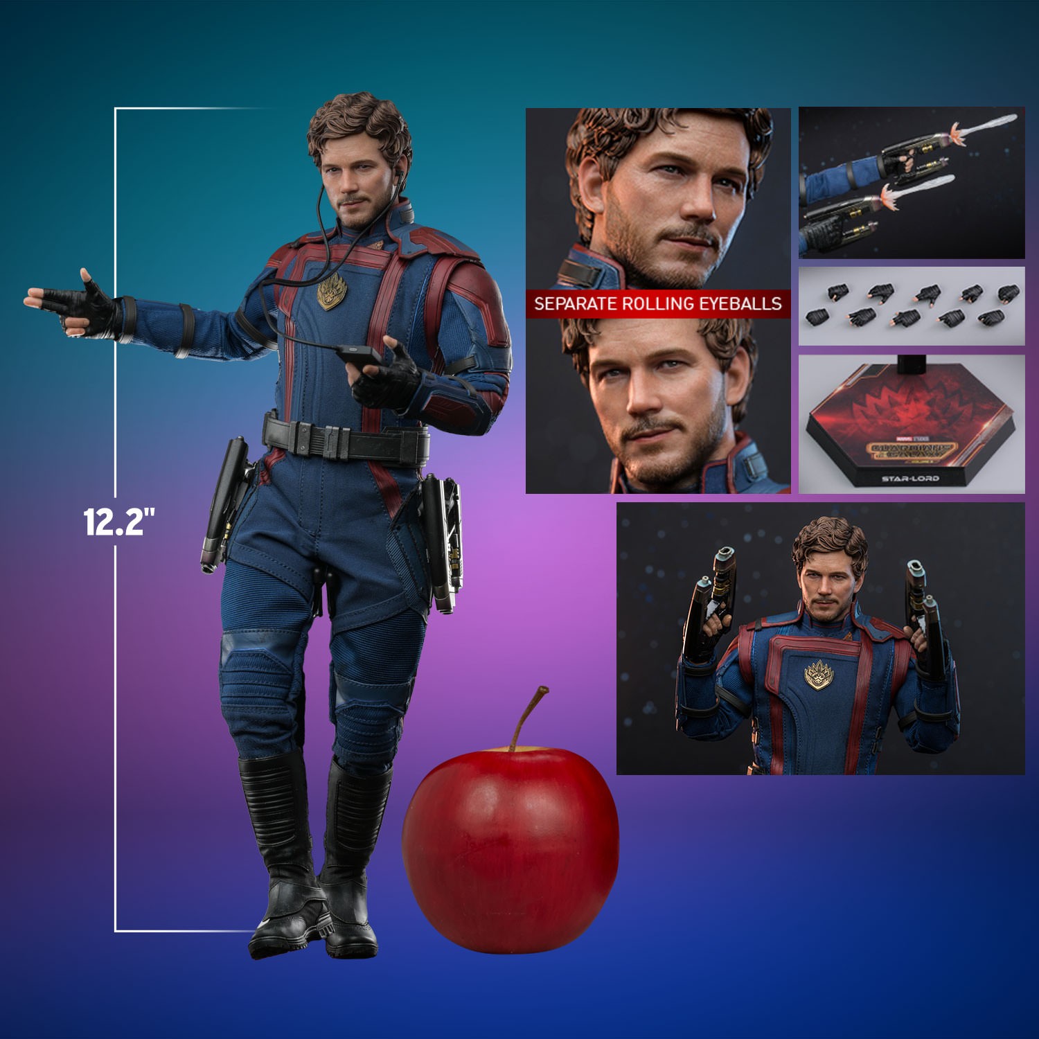 Star Lord Sixth Scale Figure by Hot Toys Sideshow Collectibles