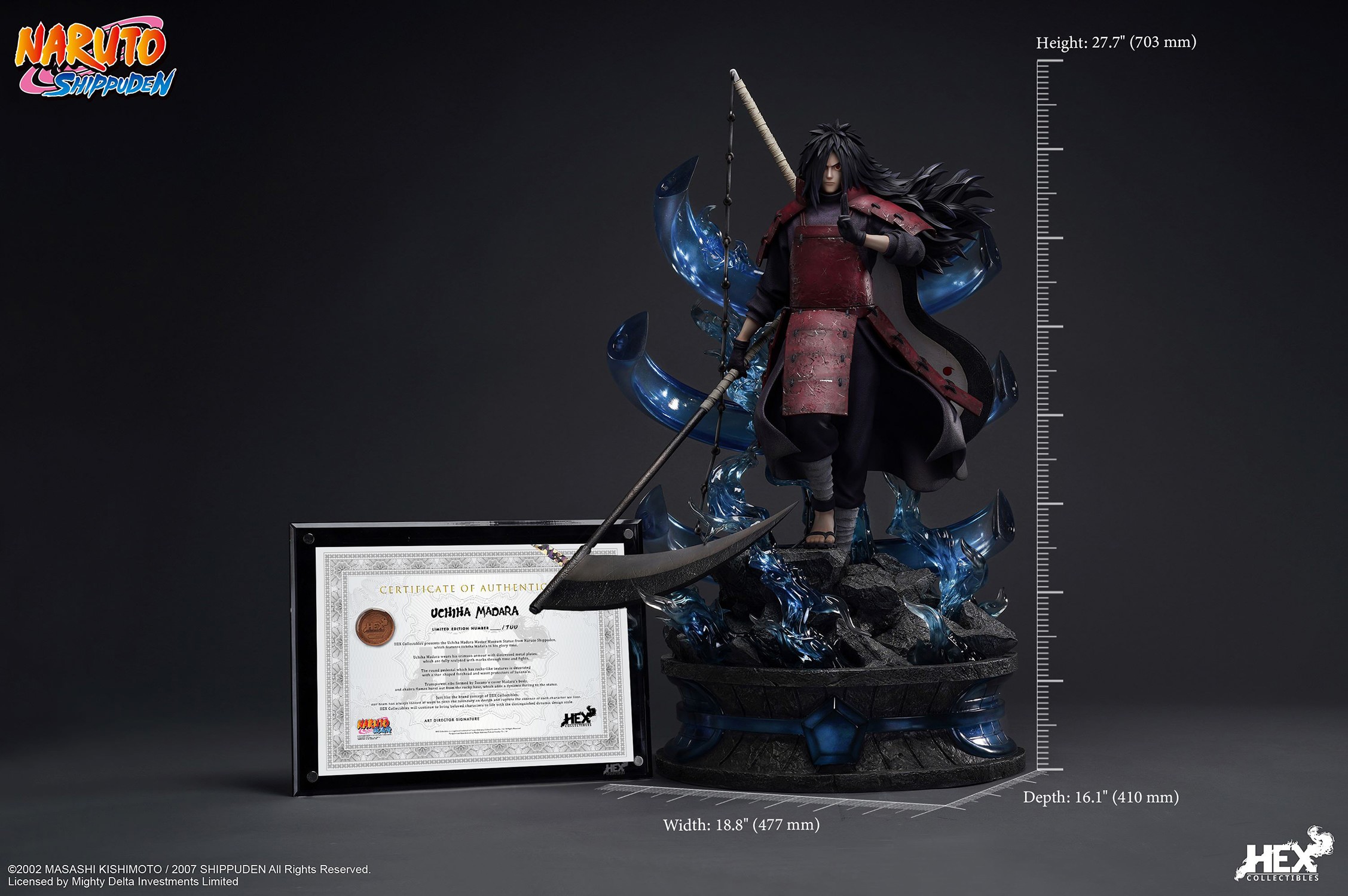 Naruto Shippuden: Uchiha Madara 1/4 Scale Statue