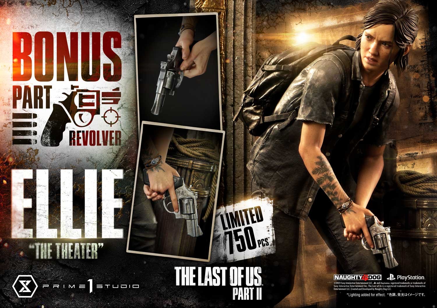 The Last of Us Ellie "The Theater" (Bonus Version) Quarter Scale Statue  (Prototype Shown) View 6
