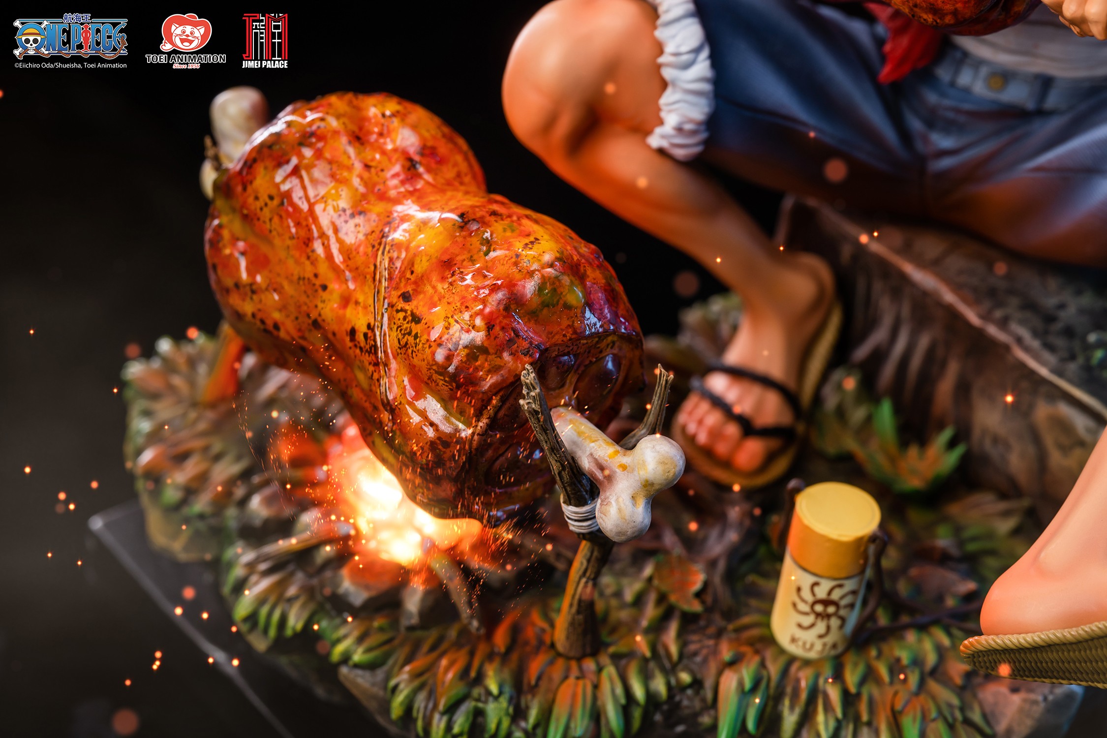 One Piece Monkey D. Luffy & Silvers Reyleigh Statues  (Prototype Shown) View 7