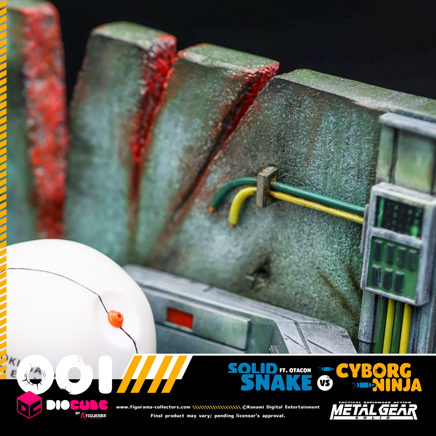 Metal Gear Solid Metal Gear Solid: Solid Snake Vs. Cyborg Ninja DioCube Diorama  (Prototype Shown) View 6