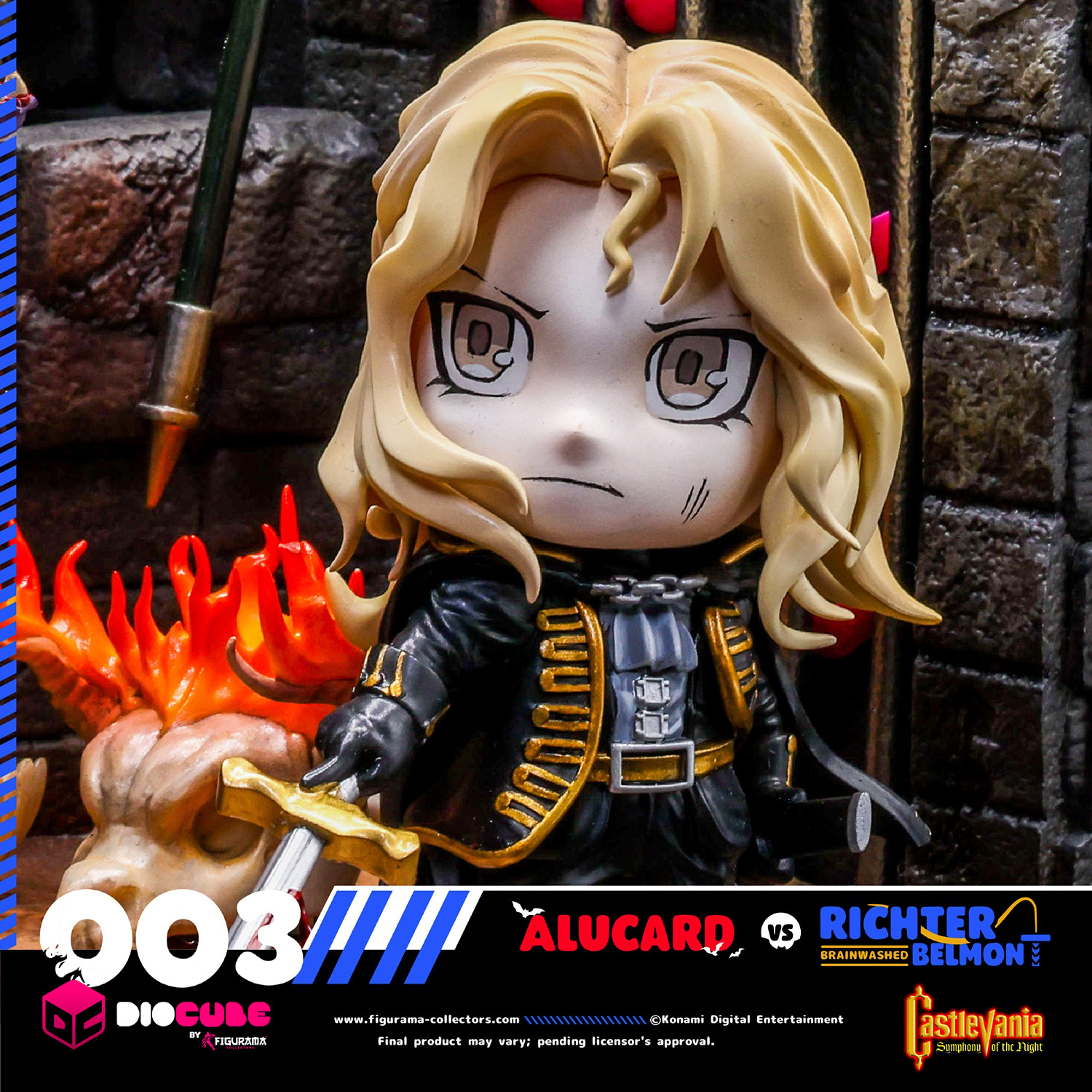 Castlevania Castlevania: Alucard Vs. Richter Belmont DioCube Diorama  (Prototype Shown) View 3