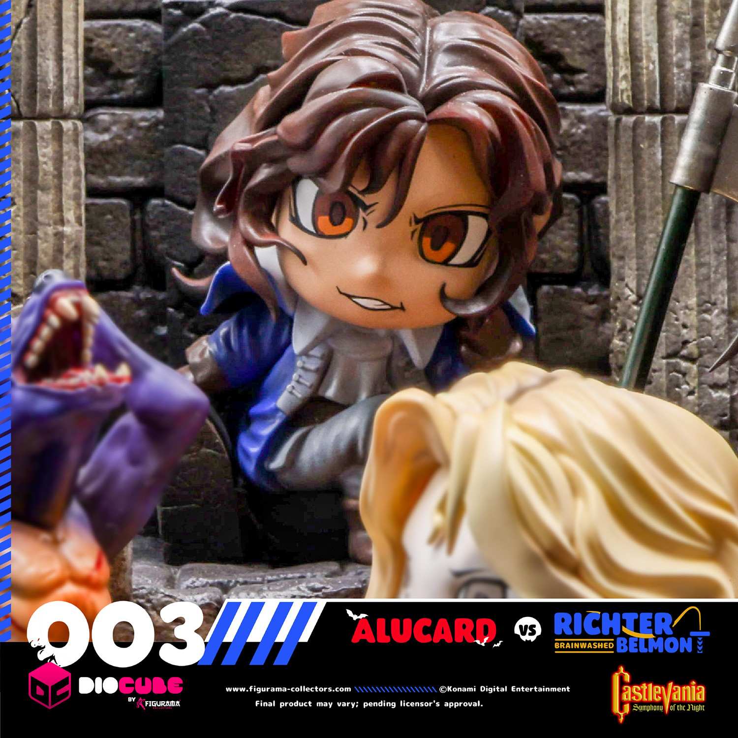 Castlevania Castlevania: Alucard Vs. Richter Belmont DioCube Diorama  (Prototype Shown) View 4