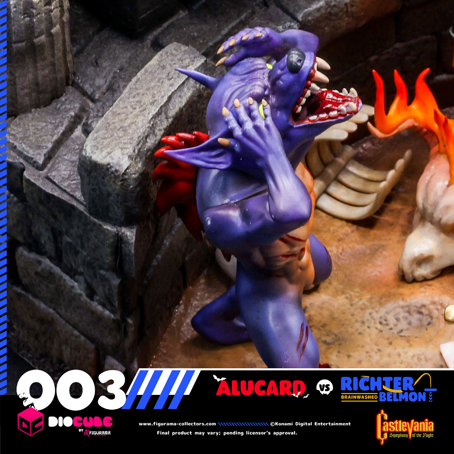 Castlevania Castlevania: Alucard Vs. Richter Belmont DioCube Diorama  (Prototype Shown) View 5