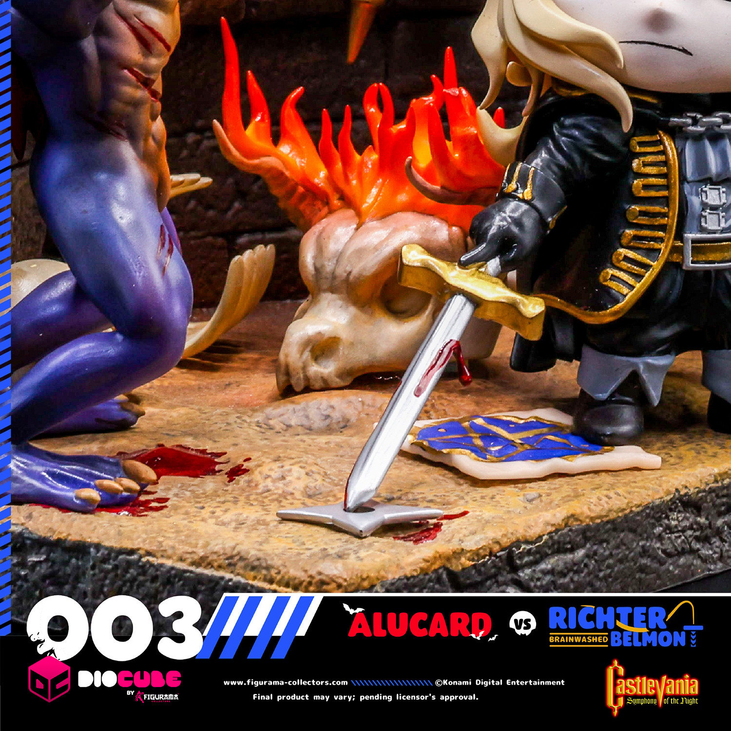 Castlevania Castlevania: Alucard Vs. Richter Belmont DioCube Diorama  (Prototype Shown) View 6