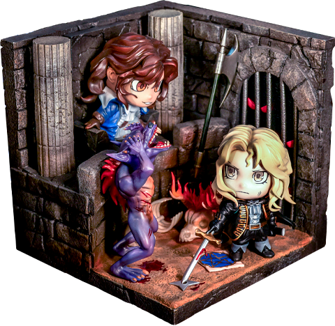 Castlevania Castlevania: Alucard Vs. Richter Belmont DioCube Diorama  (Prototype Shown) View 8