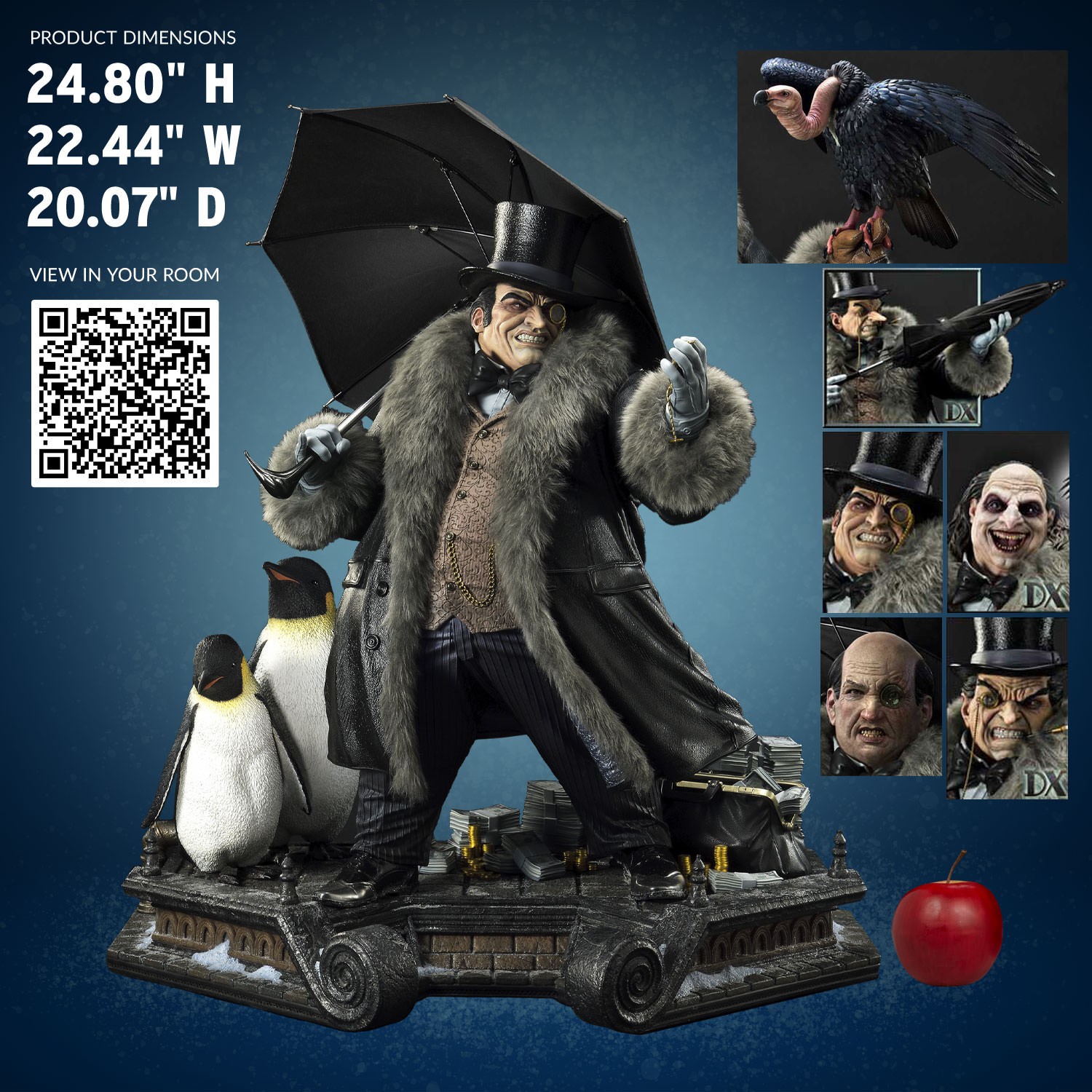 DC Comics Penguin (Deluxe Bonus Version) 1:3 Scale Statue  (Prototype Shown) View 2