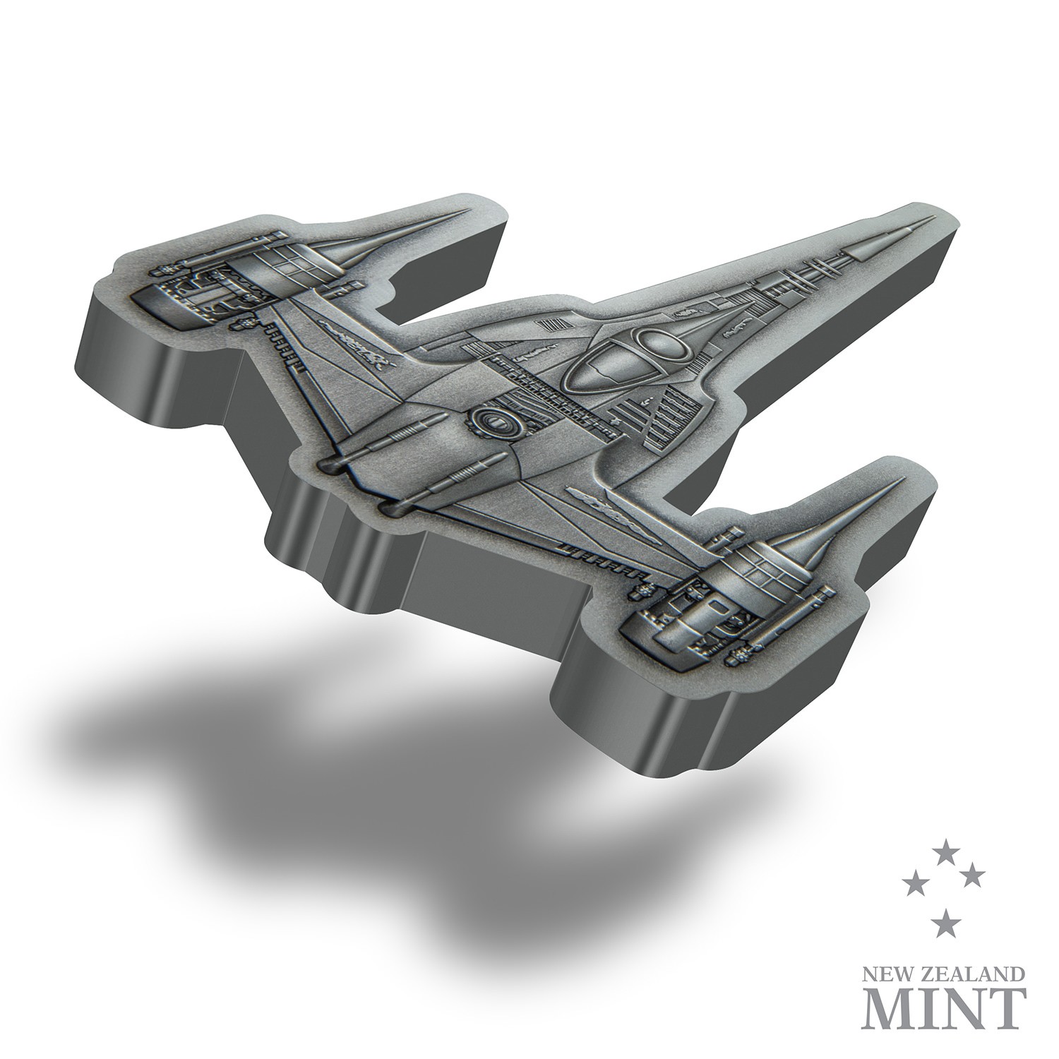 ウォーレンドルフ　陶器 The Mandalorian's N-1 Starfighter 3oz Silver Coin by New