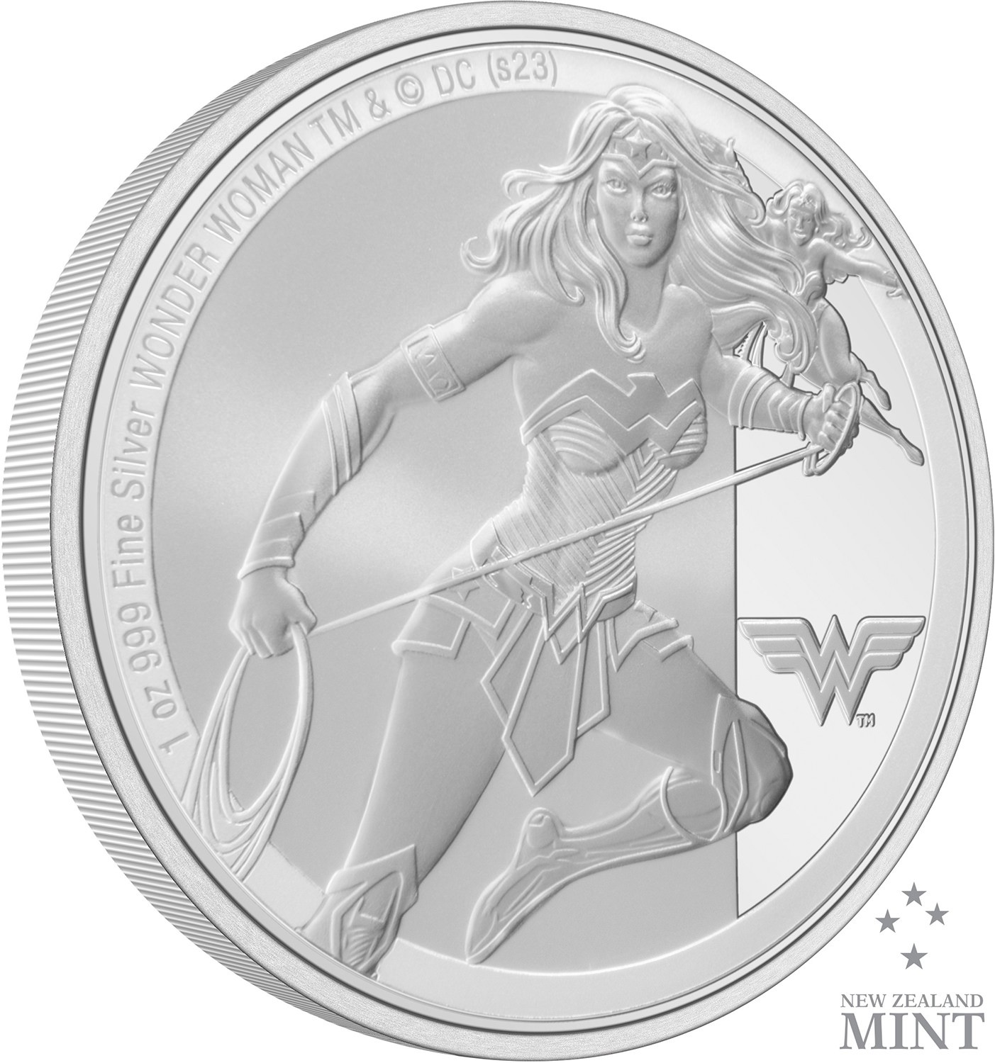 DC Comics Wonder Woman 1oz Silver Coin Silver Collectible  (Prototype Shown) View 3