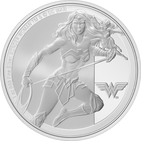 DC Comics Wonder Woman 1oz Silver Coin Silver Collectible  (Prototype Shown) View 8