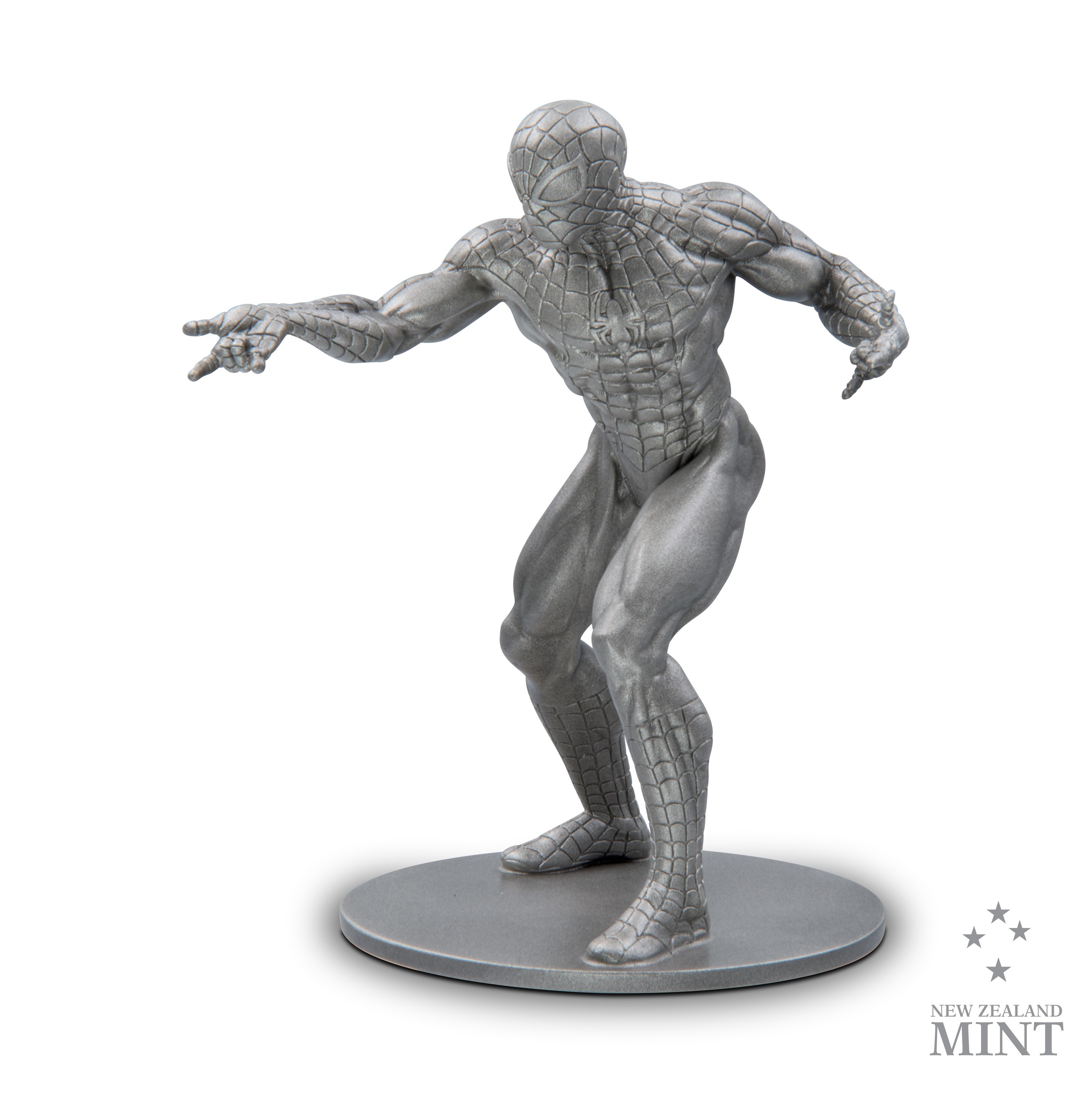 Marvel Spider-Man Silver Miniature Silver Collectible  (Prototype Shown) View 4