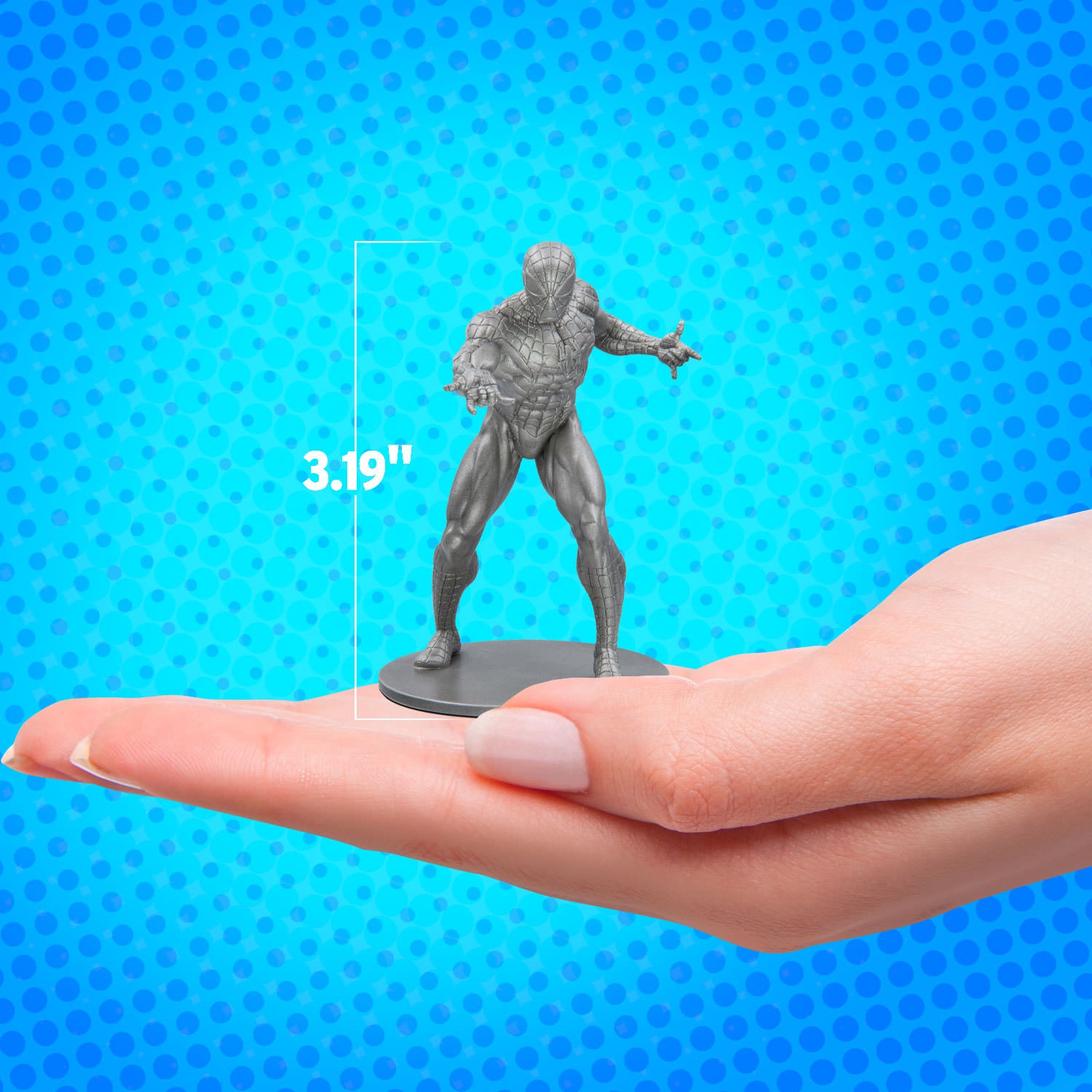Marvel Spider-Man Silver Miniature Silver Collectible  (Prototype Shown) View 2