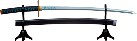 Demon Slayer Nichirin Sword (Muichiro Tokito) Prop Replica  (Prototype Shown) View 12