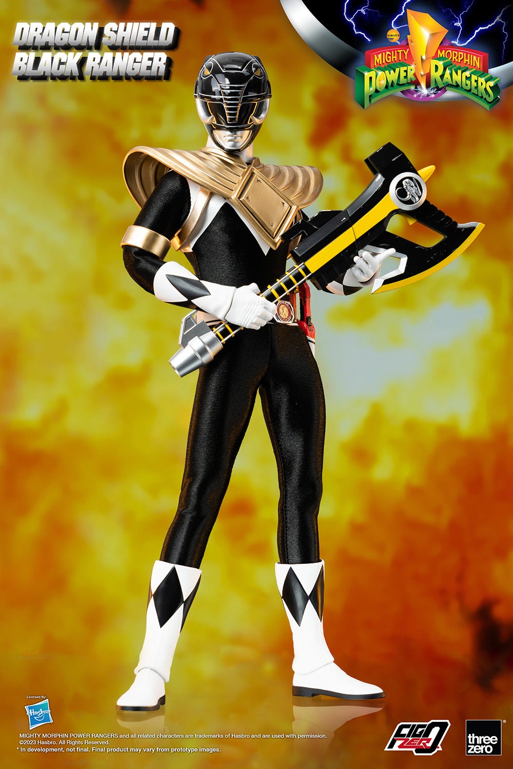 Dragon Shield Black Ranger Sixth Scale Figure by Threezero