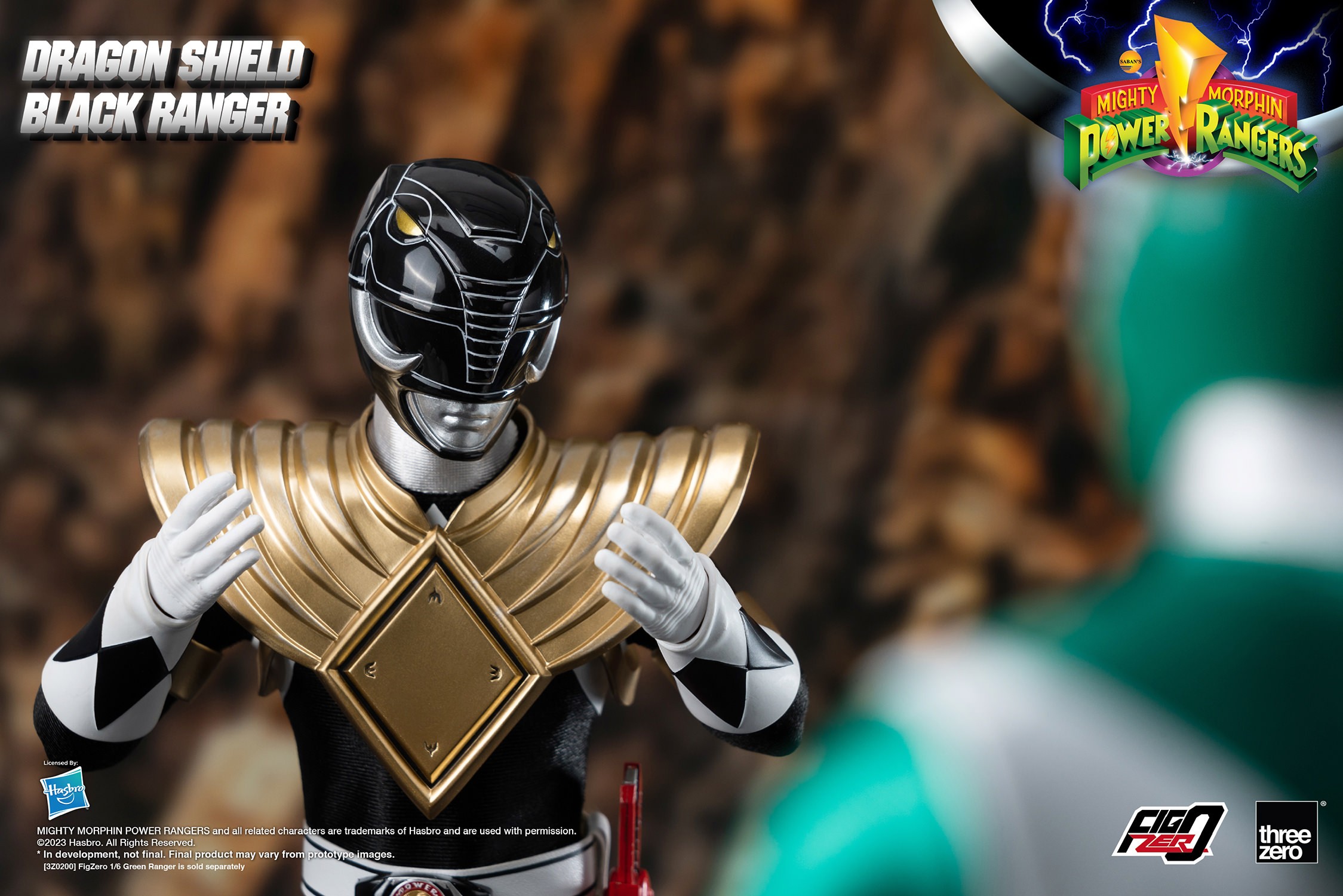Mighty Morphin Power Rangers Dragon Shield Black Ranger Sixth Scale Figure  (Prototype Shown) View 18