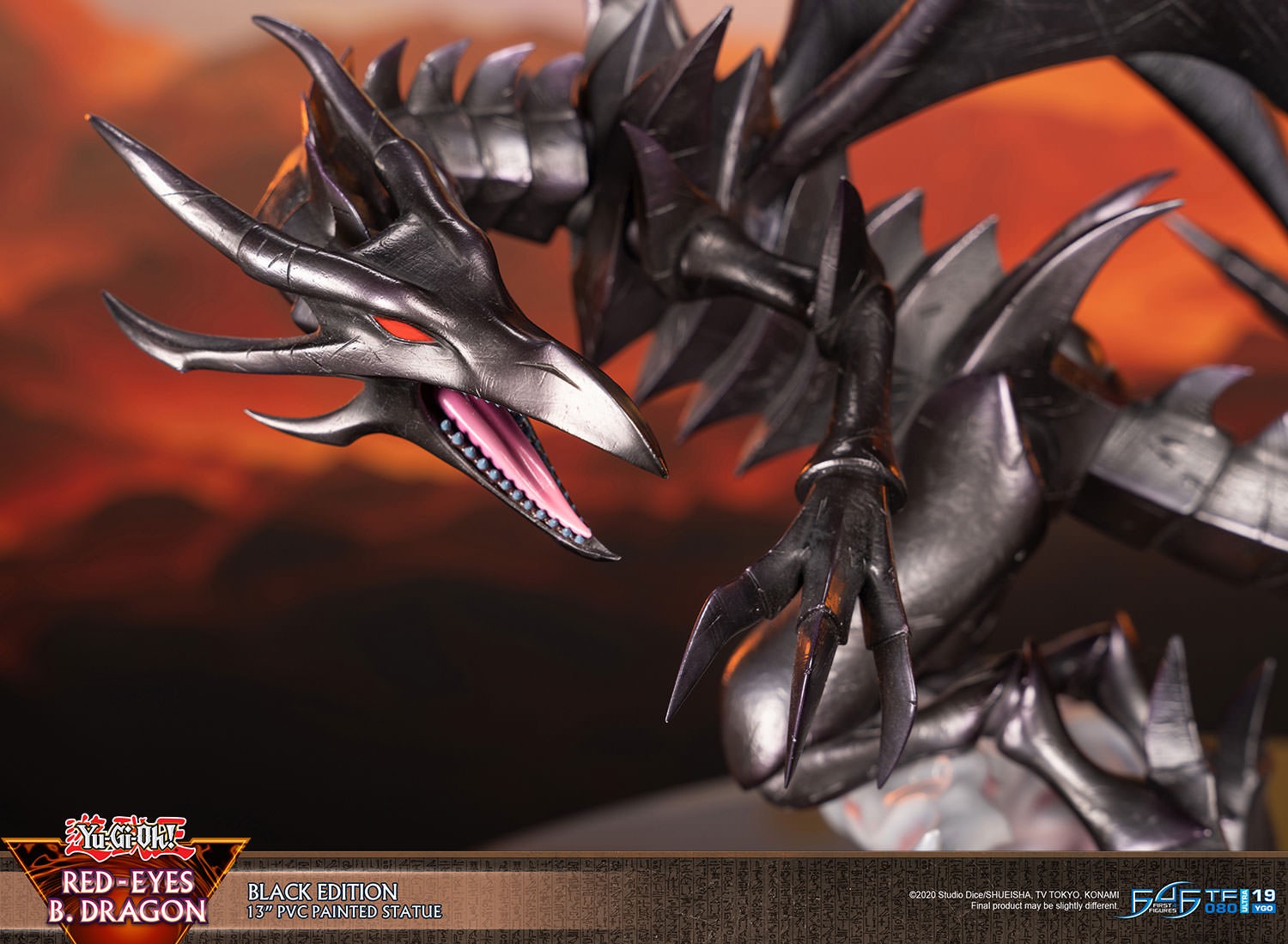 Yu-Gi-Oh! Red Eyes B. Dragon (Black Edition) Statues  (Prototype Shown) View 4