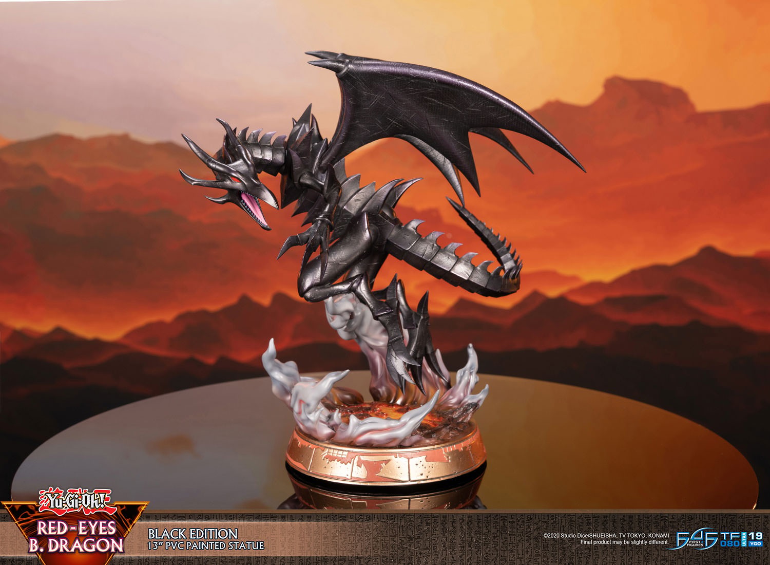 Yu-Gi-Oh! Red Eyes B. Dragon (Black Edition) Statues  (Prototype Shown) View 6