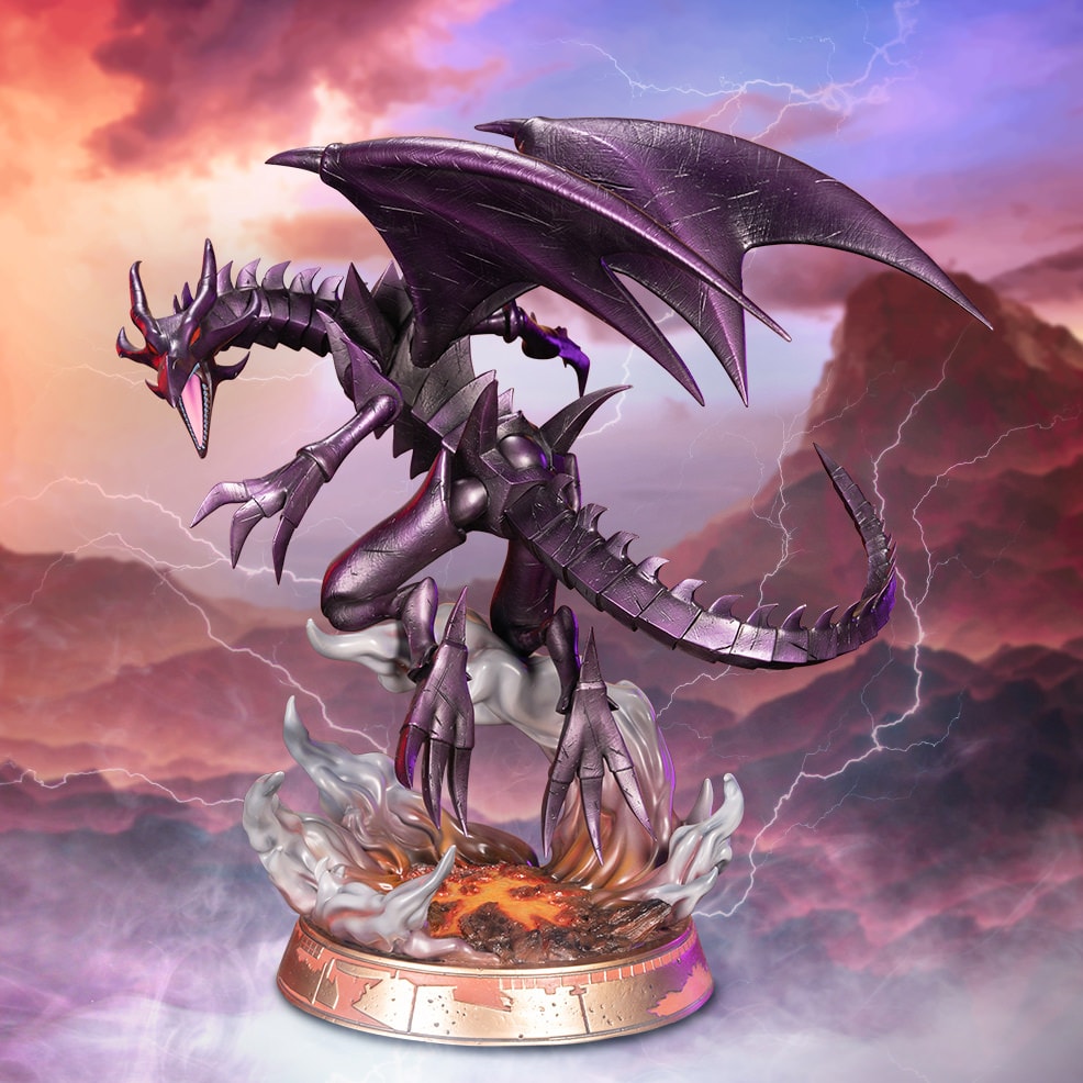 Yu-Gi-Oh! Red Eyes B. Dragon (Purple Edition) Statues  (Prototype Shown) View 1