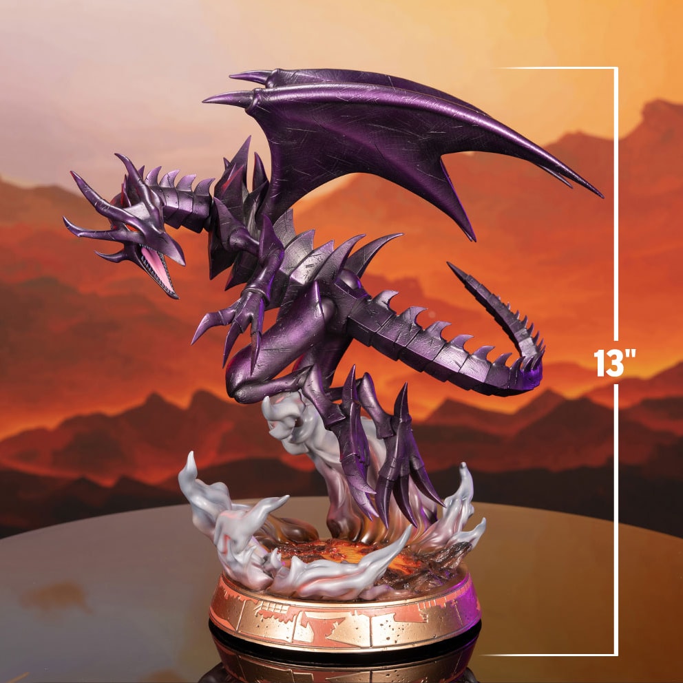 Yu-Gi-Oh! Red Eyes B. Dragon (Purple Edition) Statues  (Prototype Shown) View 2