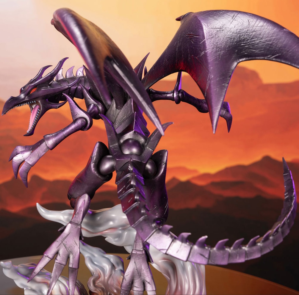 Yu-Gi-Oh! Red Eyes B. Dragon (Purple Edition) Statues  (Prototype Shown) View 3