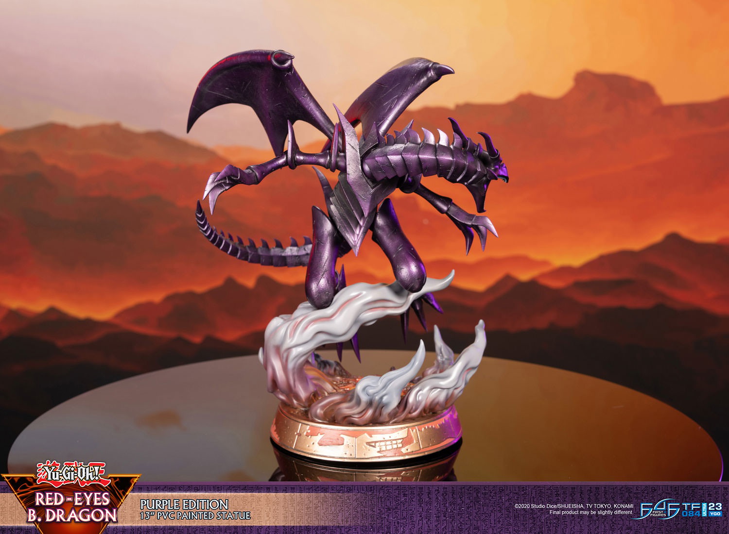 Yu-Gi-Oh! Red Eyes B. Dragon (Purple Edition) Statues  (Prototype Shown) View 6